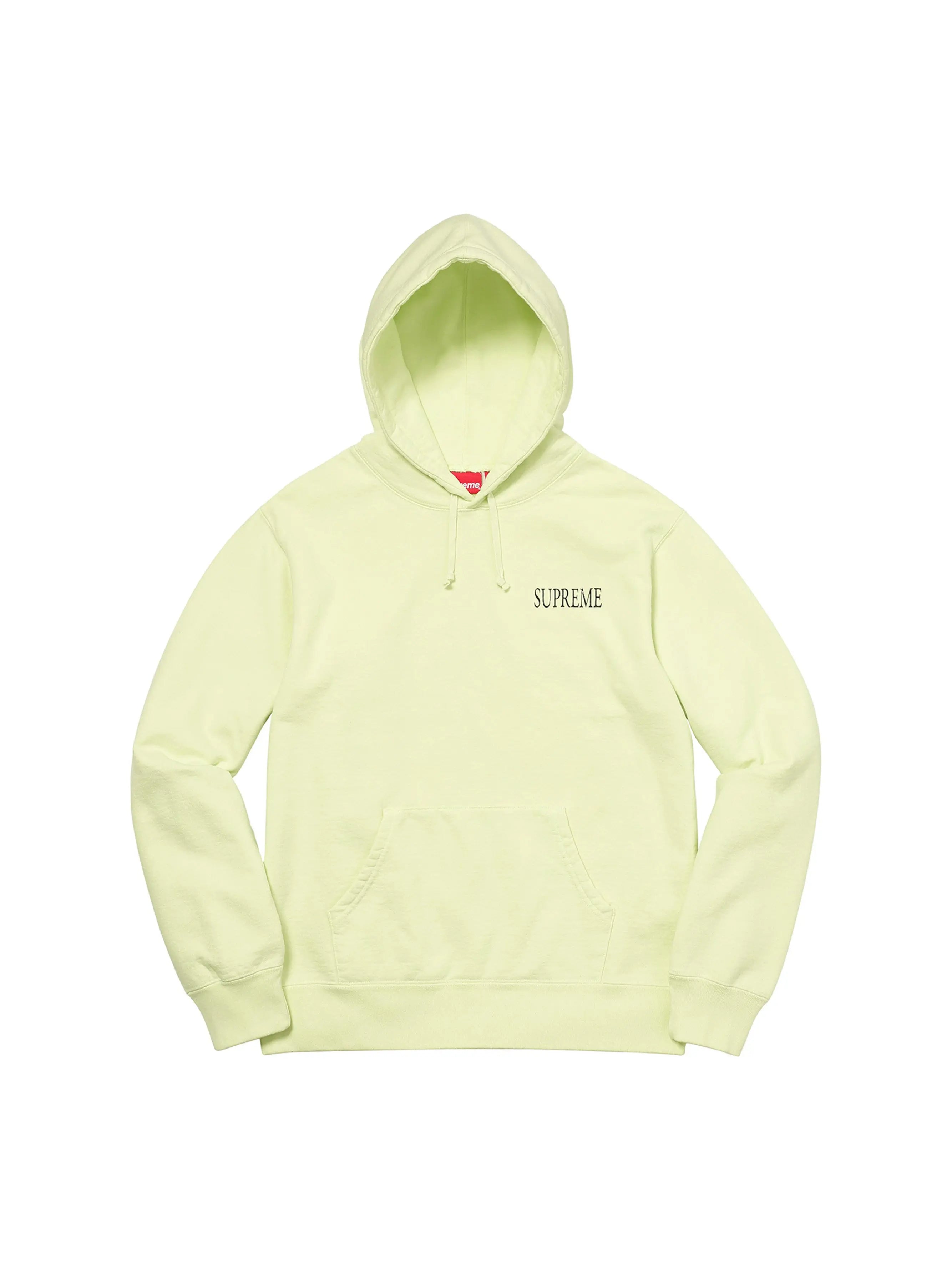 Image of Supreme Decline Hooded Sweatshirt Pale Lime in Auckland, New Zealand - Shop name
