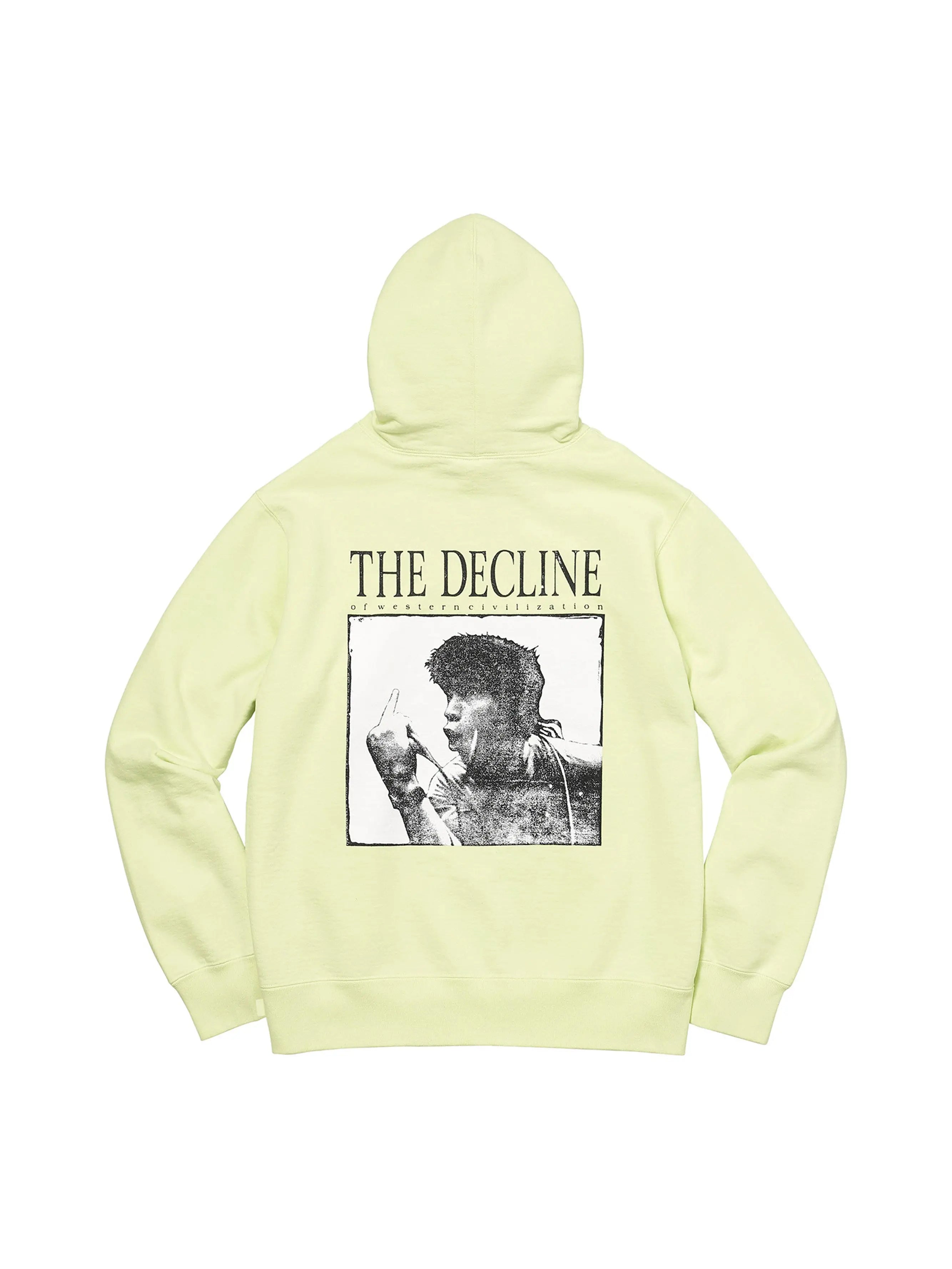 Image of Supreme Decline Hooded Sweatshirt Pale Lime in Auckland, New Zealand - Shop name