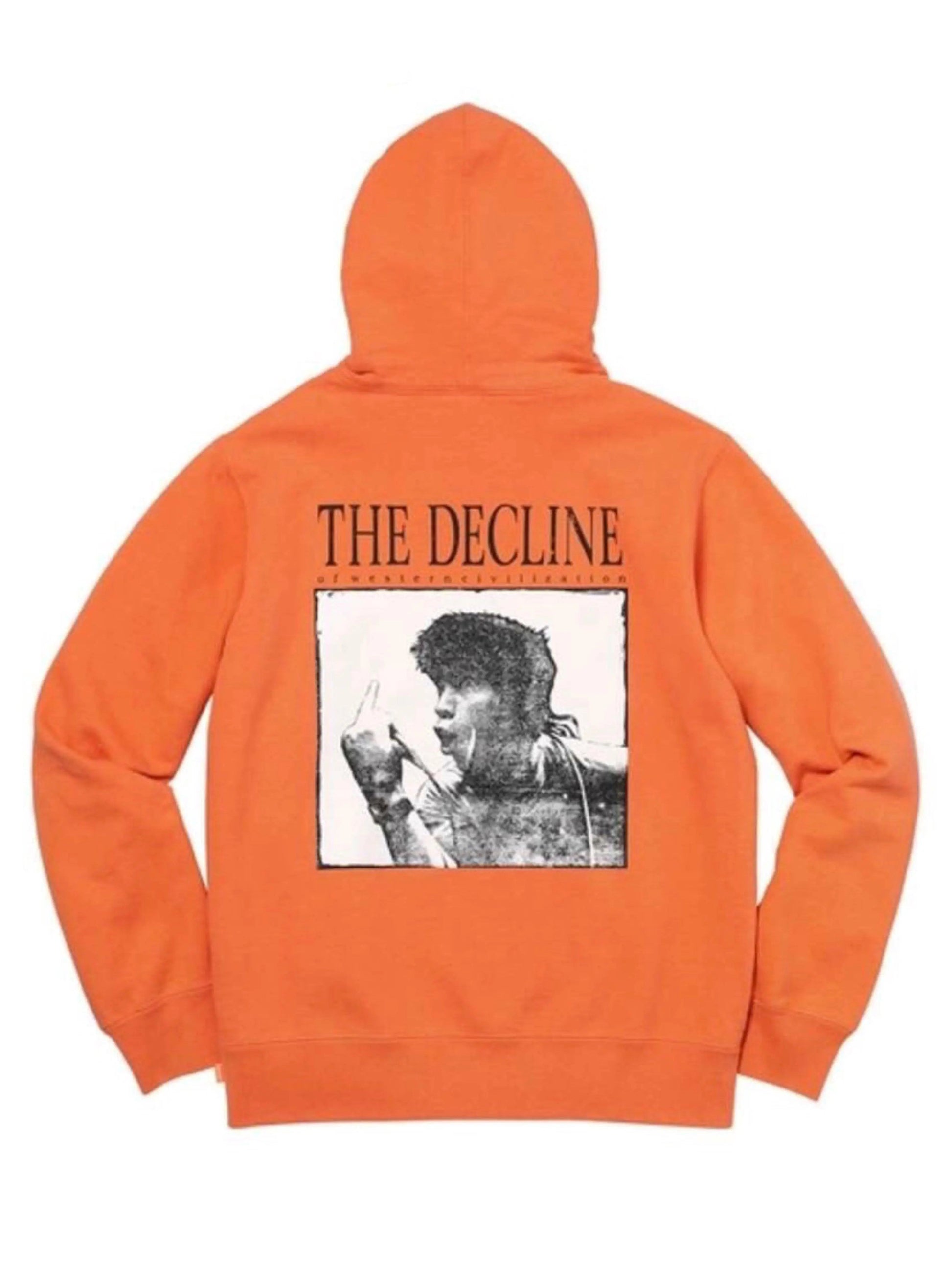 Supreme Decline Hoodie Bright Orange [FW17] Prior