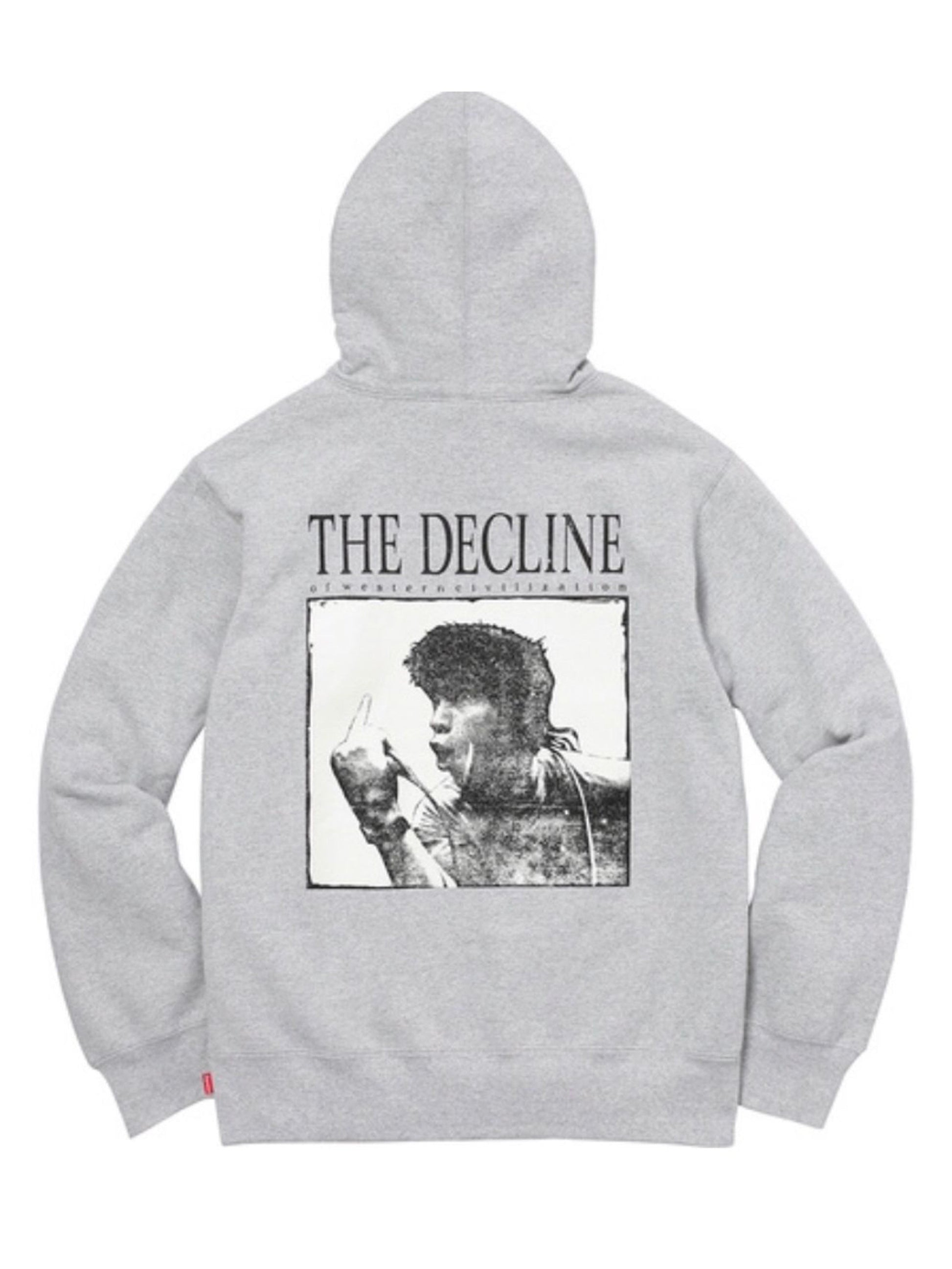 Supreme Decline Hoodie HEATHER GREY [FW17] Prior