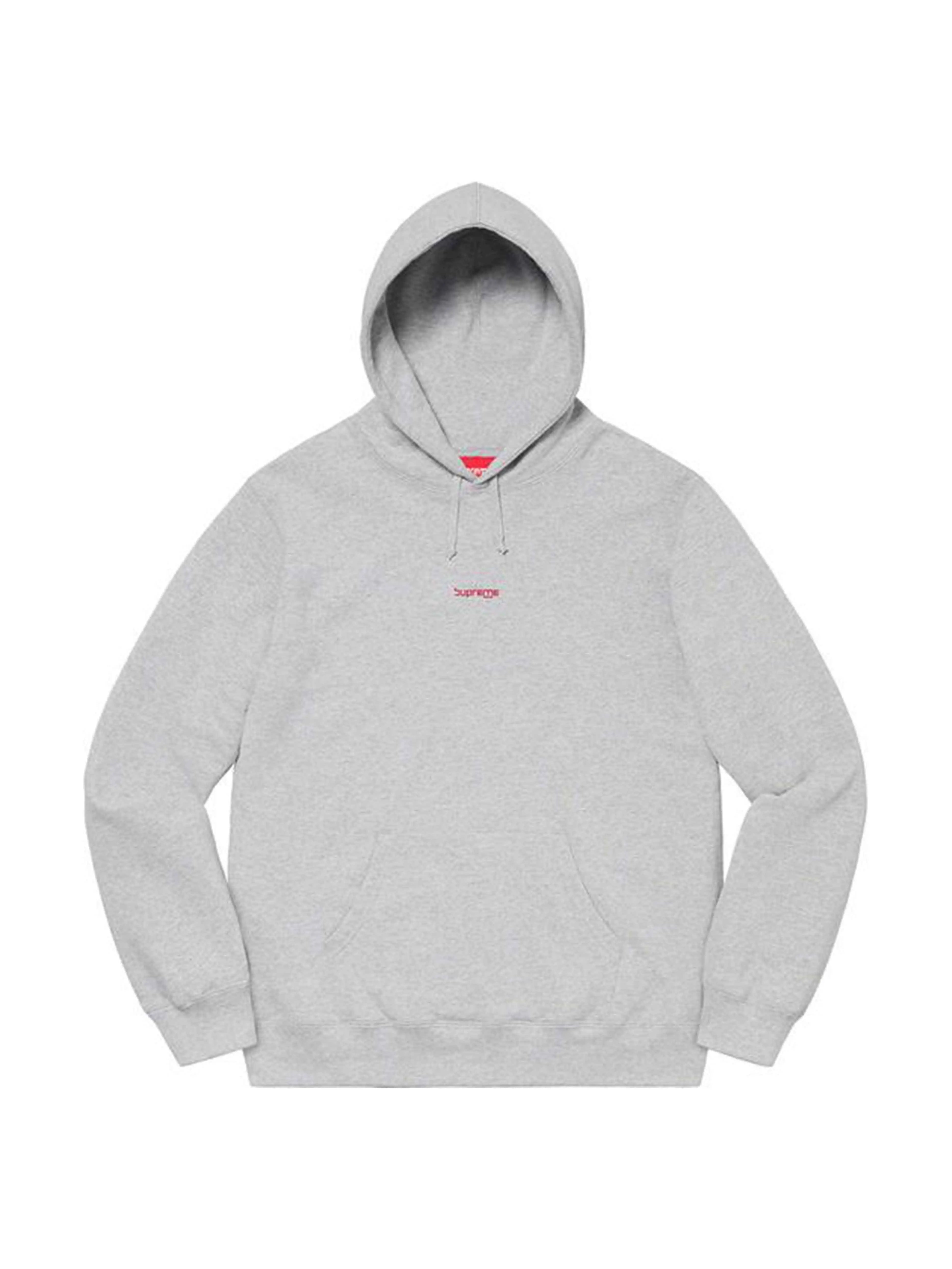 Image of Supreme Digital Logo Hoodie Heather Grey [SS20] Prior