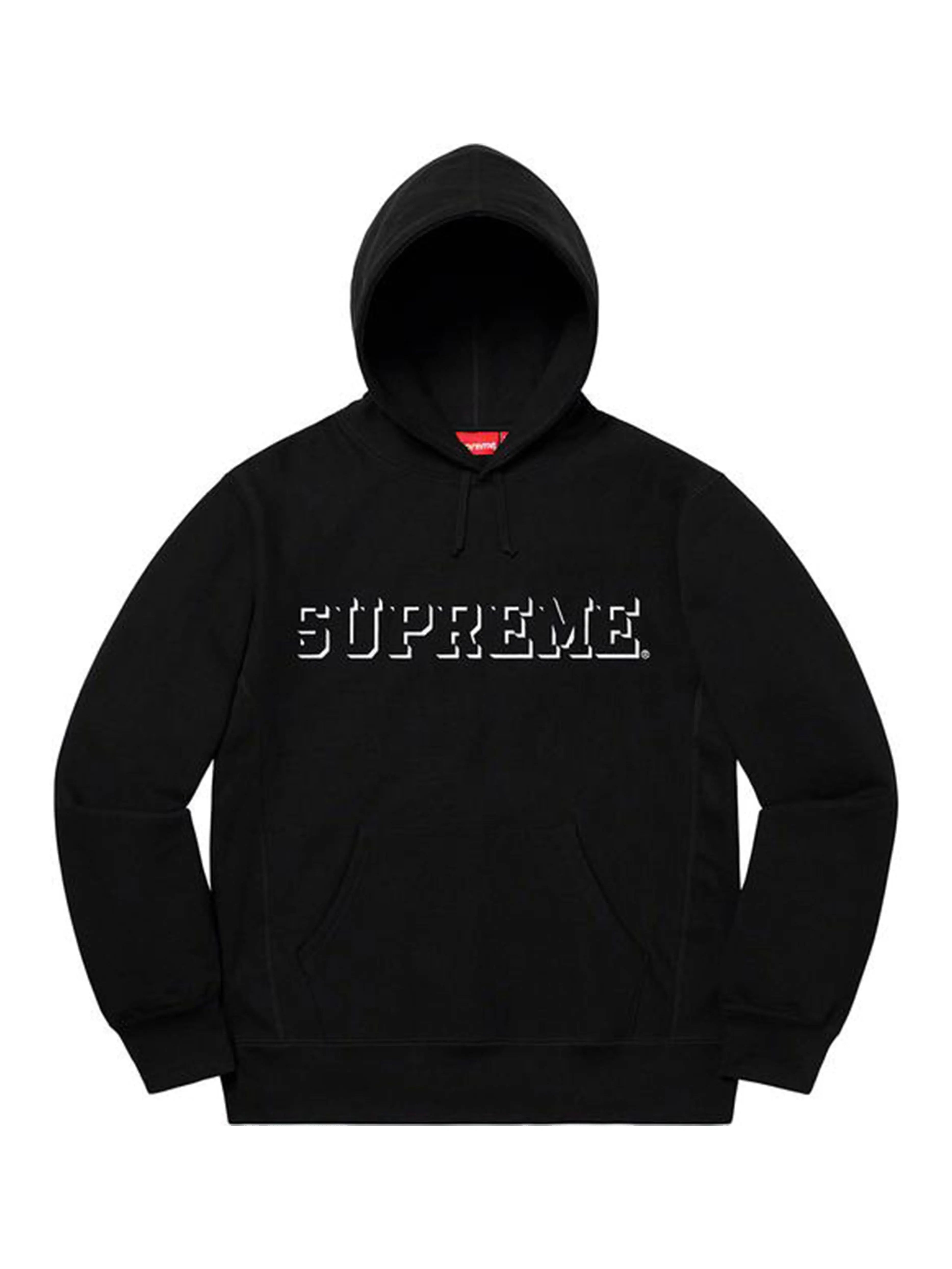 Image of Supreme Drop Shadow Hoodie Black [FW20] Supreme