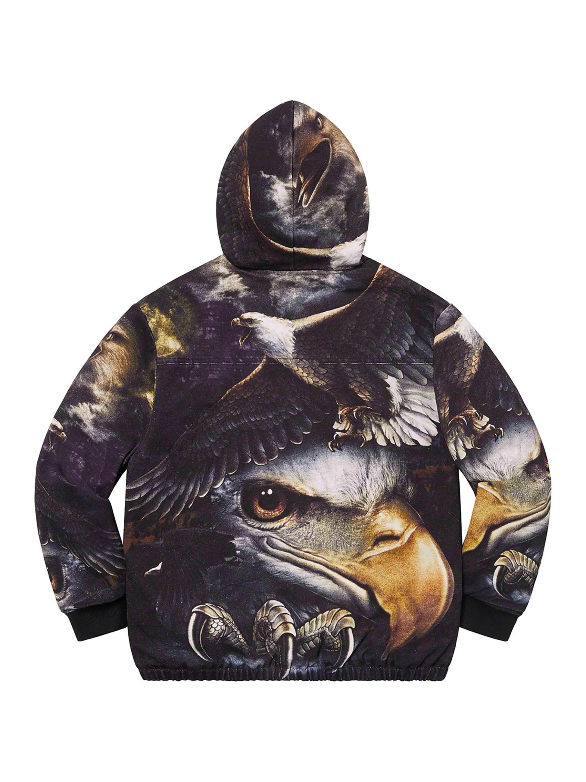 Supreme Eagle Hoodie Work Jacket Black [SS21] Prior
