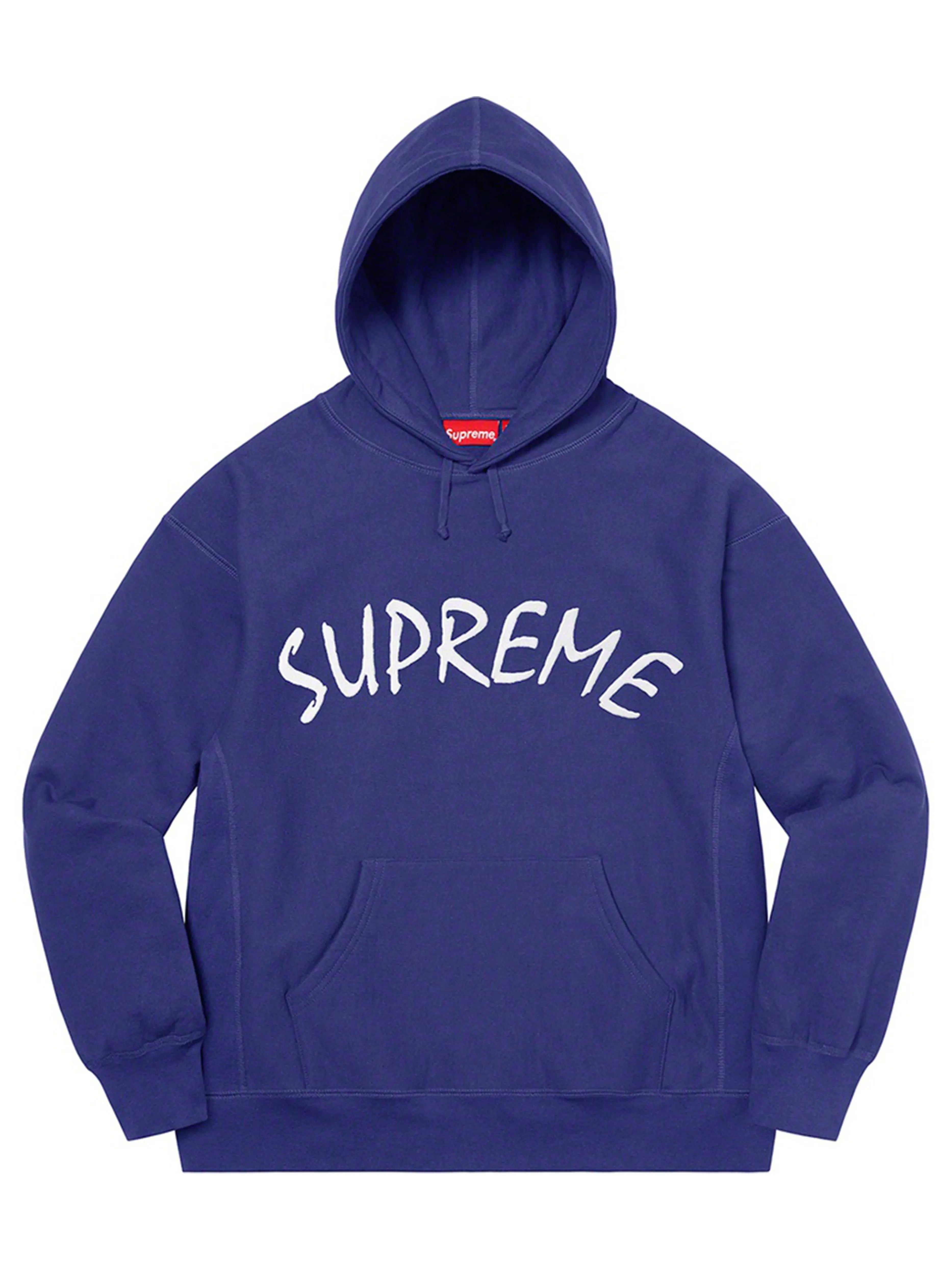 Image of Supreme FTP Arc Hoodie Washed Navy [SS21] Prior