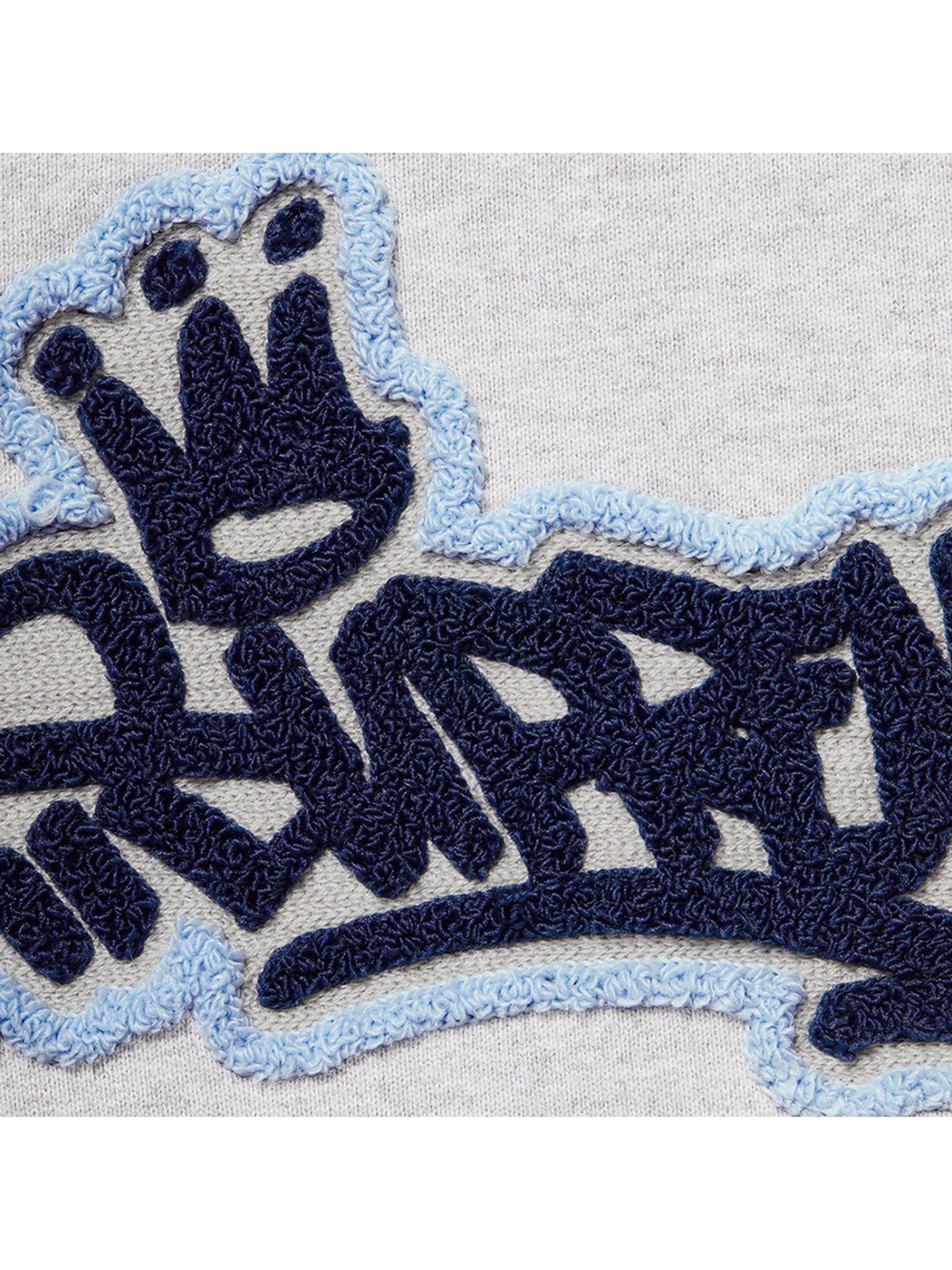 Image of Supreme Handstyle Hooded Sweatshirt Heather Grey [SS21] Prior