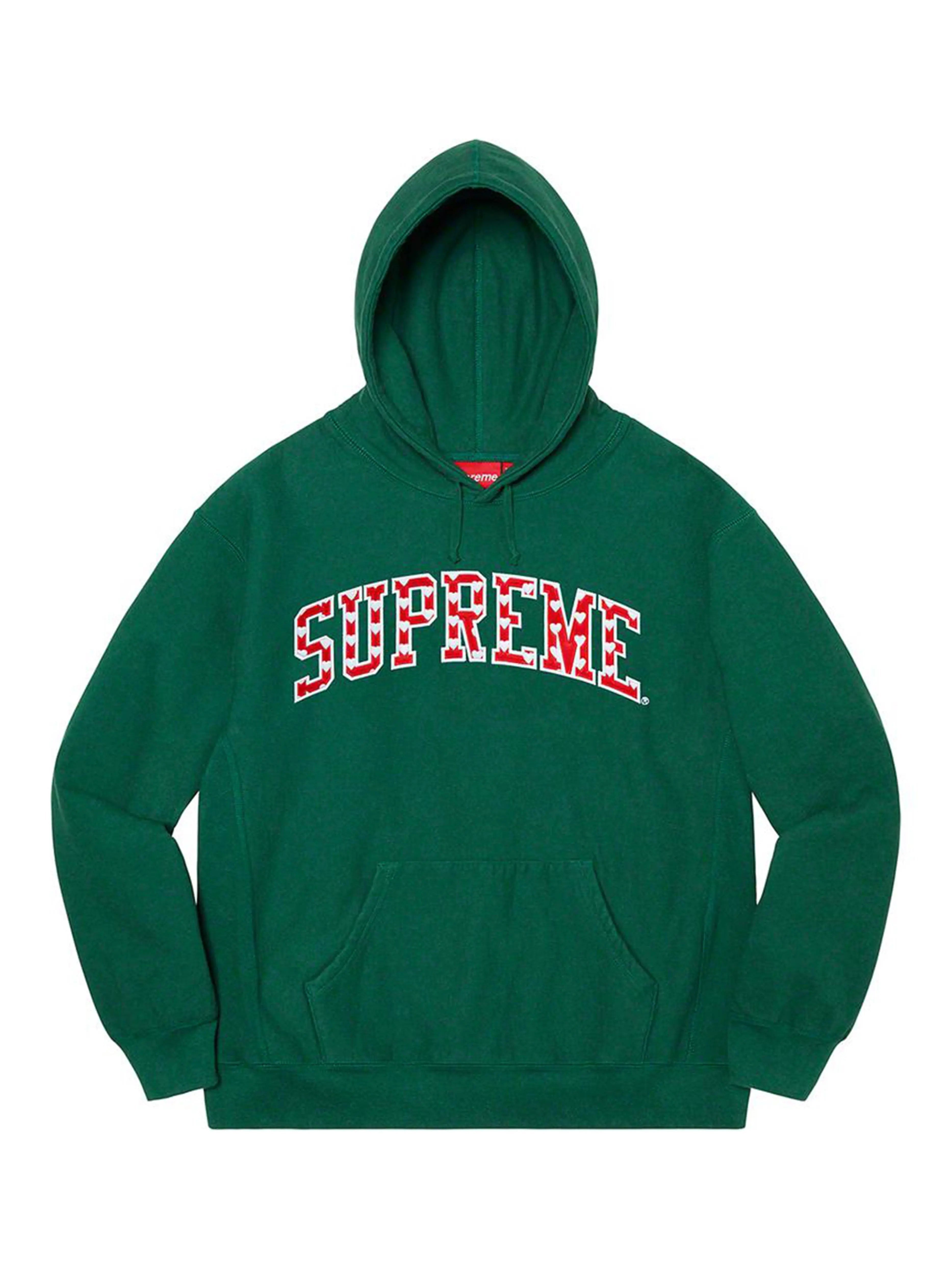 Image of Supreme Hearts Arc Hoodie Dark Green [SS21] Prior