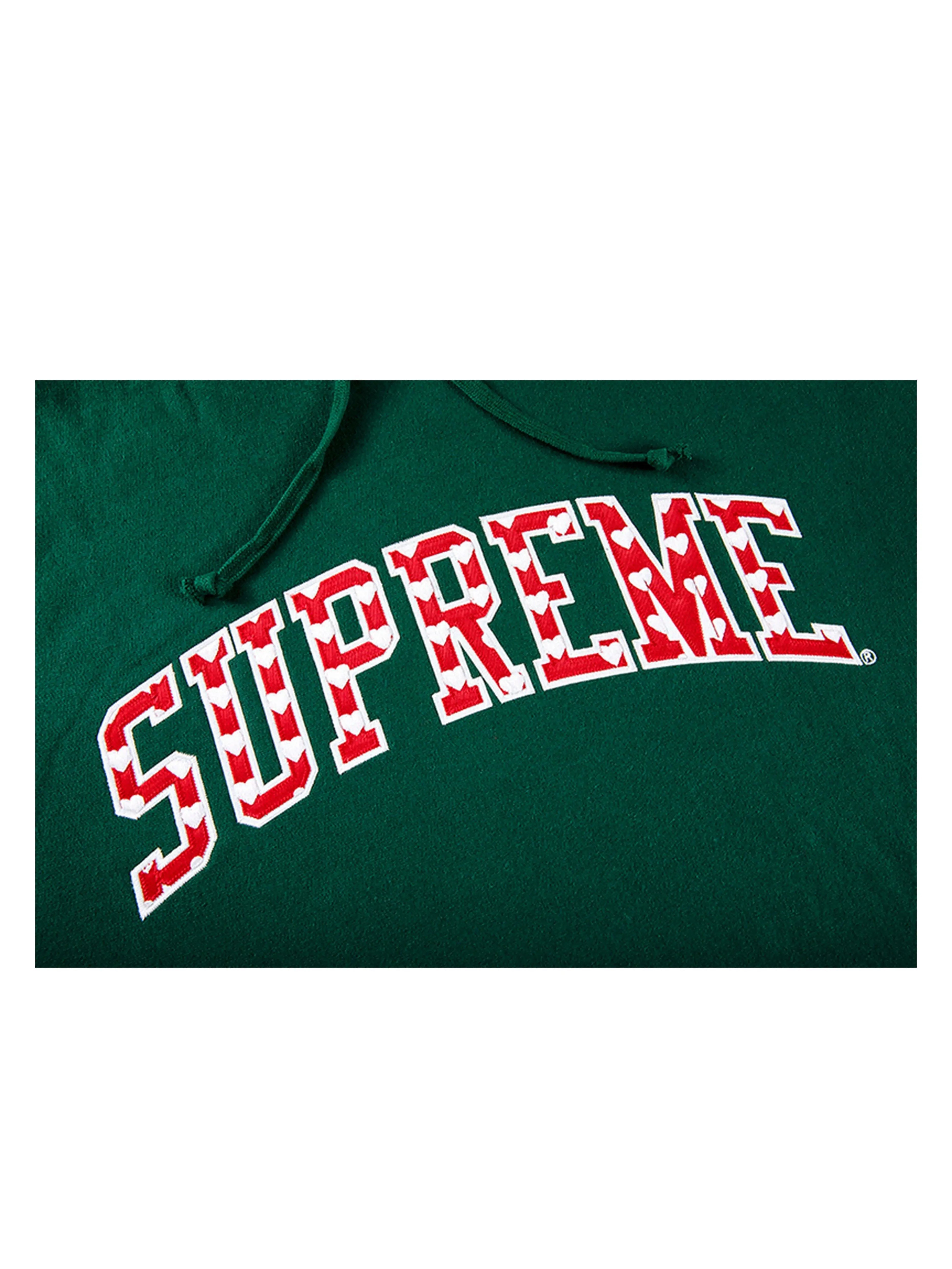Image of Supreme Hearts Arc Hoodie Dark Green [SS21] Prior