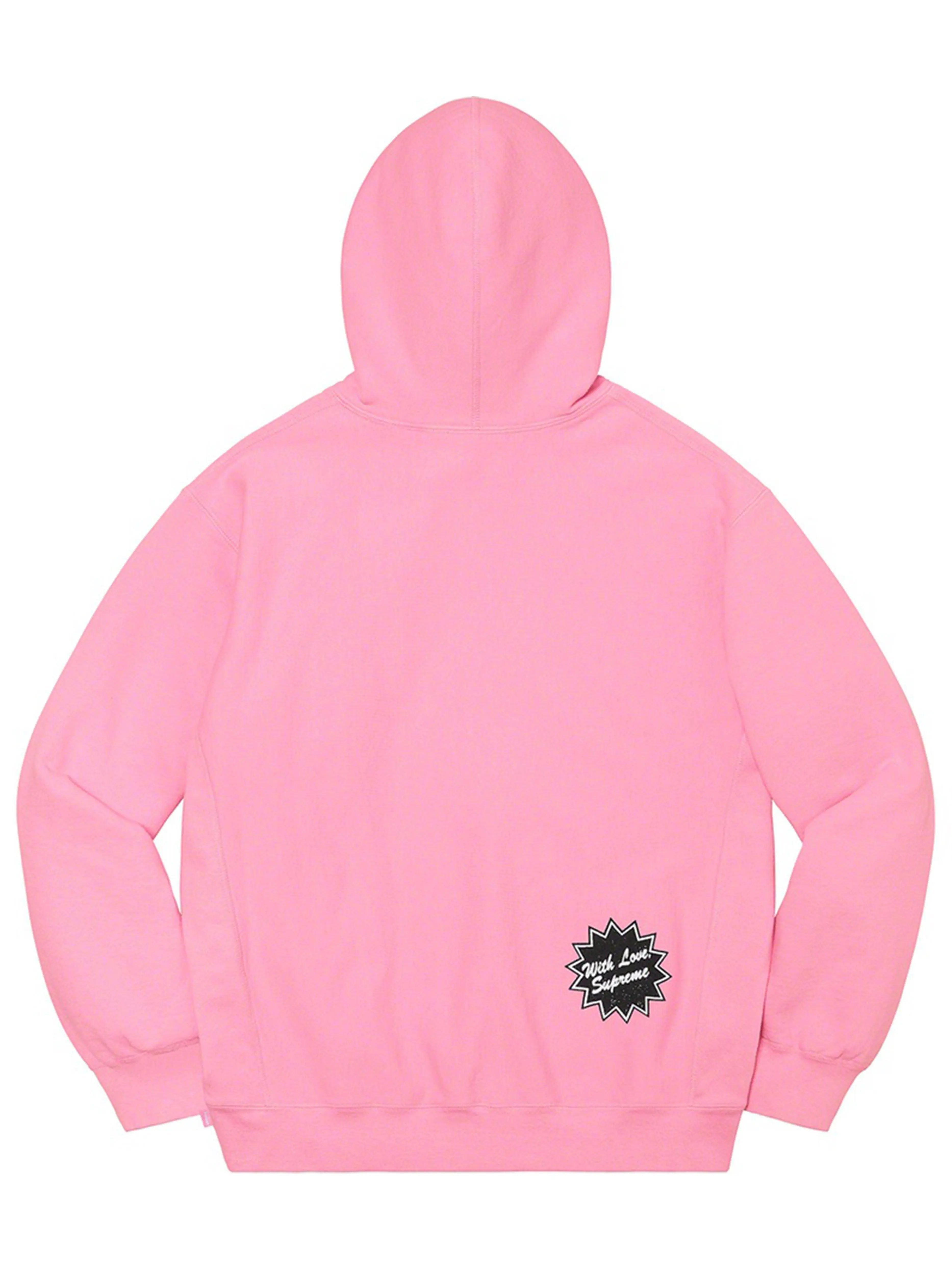 Image of Supreme Jamie Reid Fuck All Hoodie Pink [SS21] Prior
