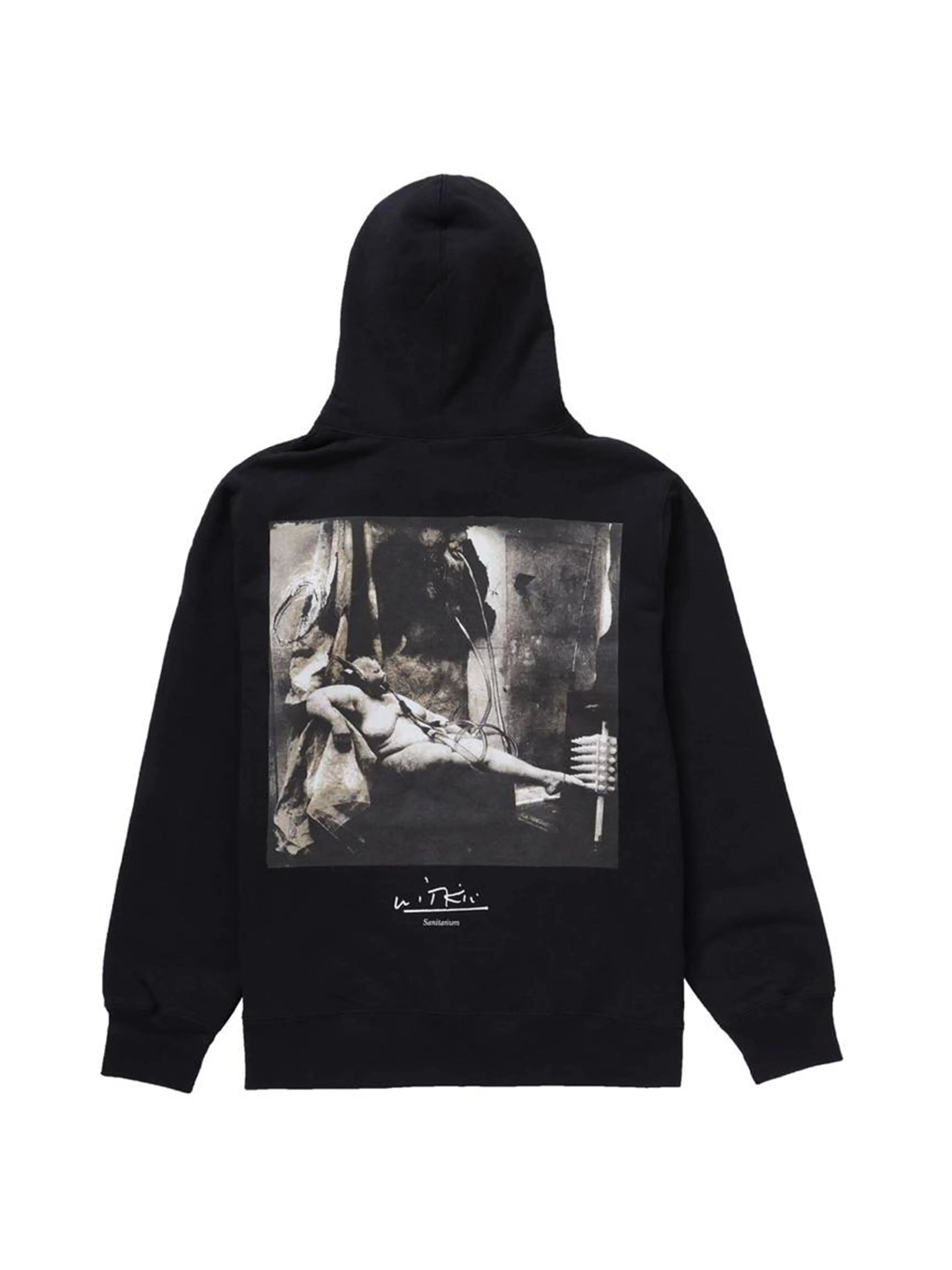 Image of Supreme Joel-Peter Witkin Sanitarium Hoodie Black [FW20] Supreme