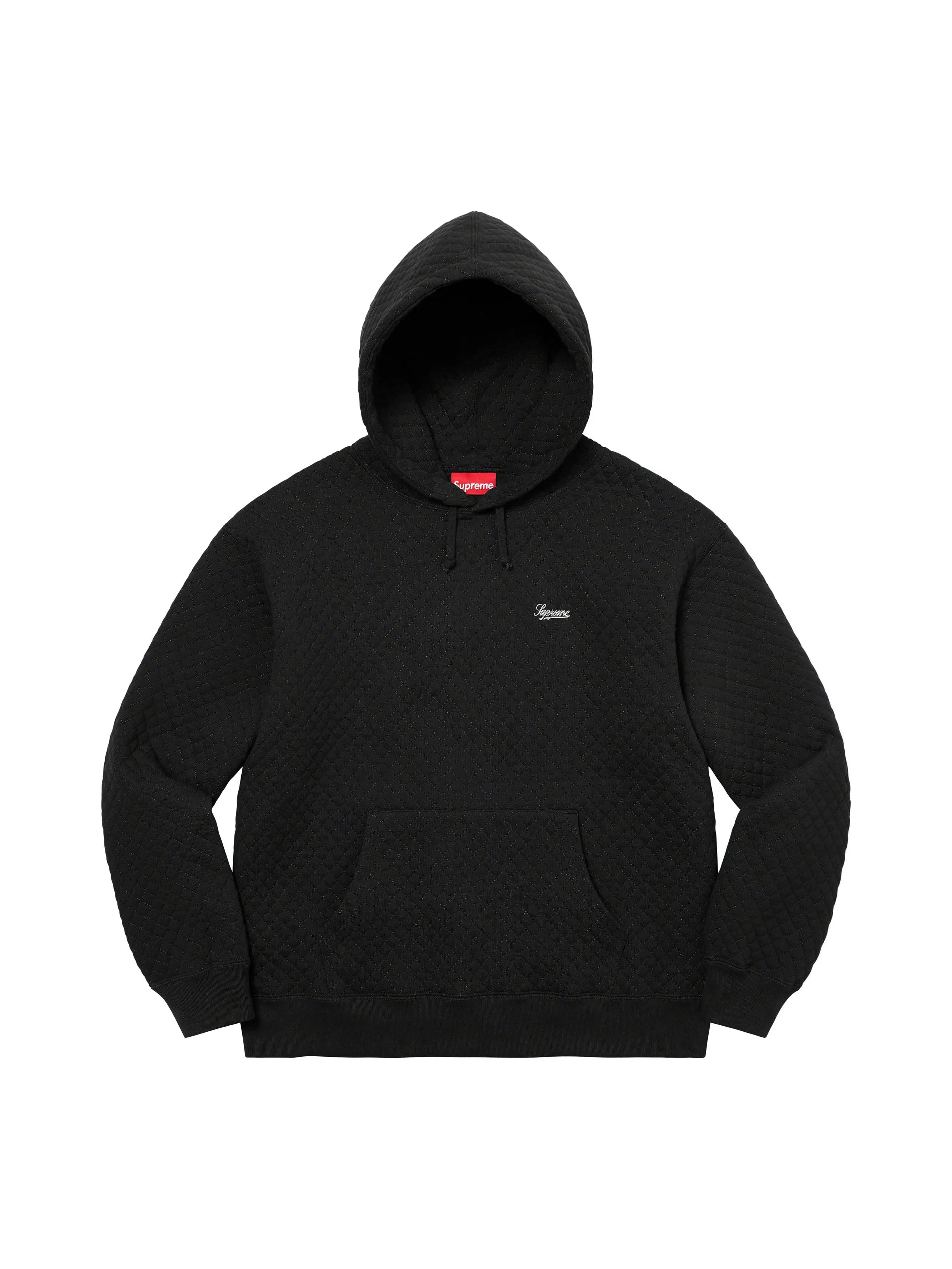 Image of Supreme Micro Quilted Hooded Sweatshirt Black in Auckland, New Zealand - Shop name