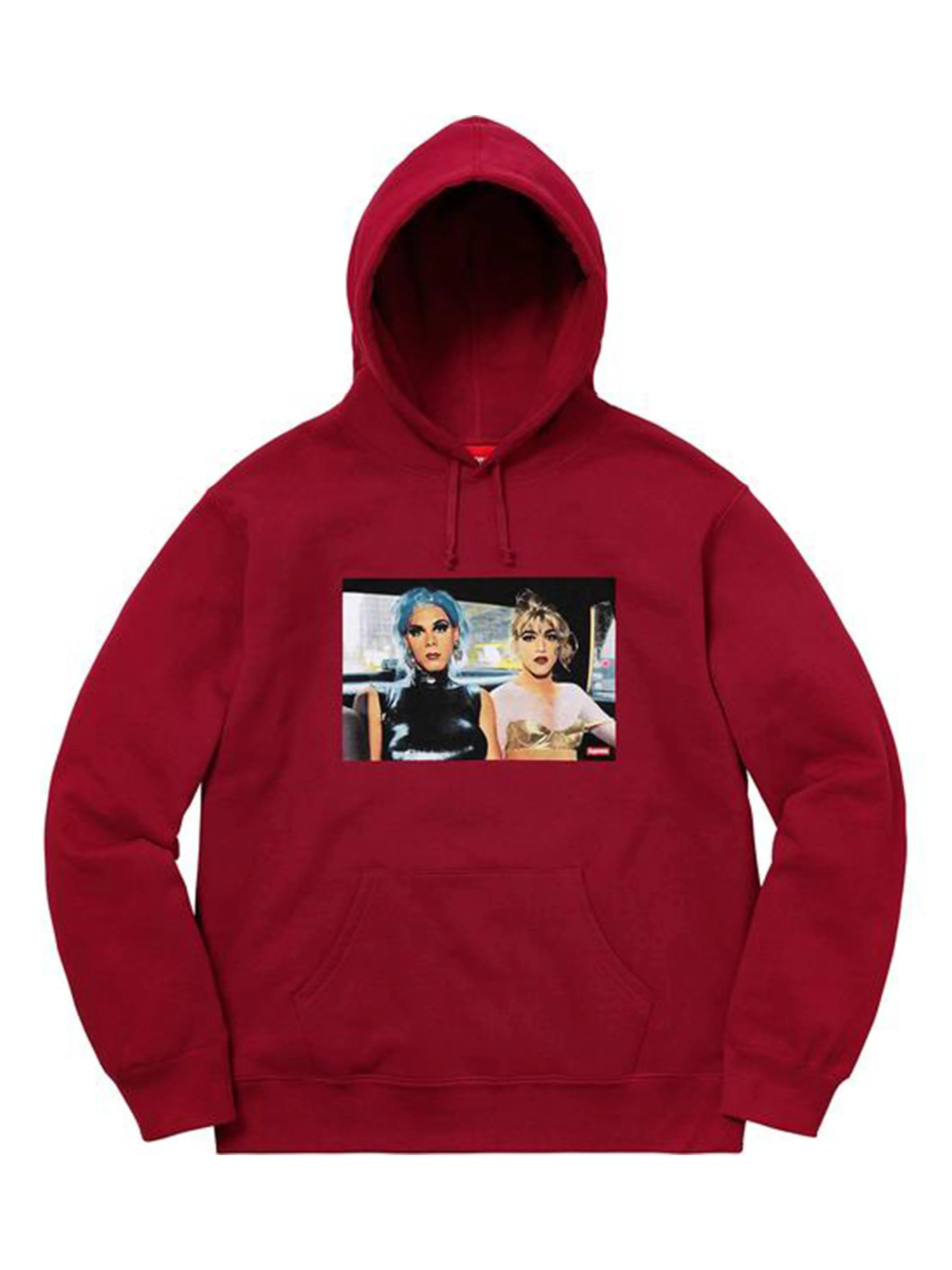 Image of Supreme Nan Goldin Hoodie Cardinal [SS18] Supreme