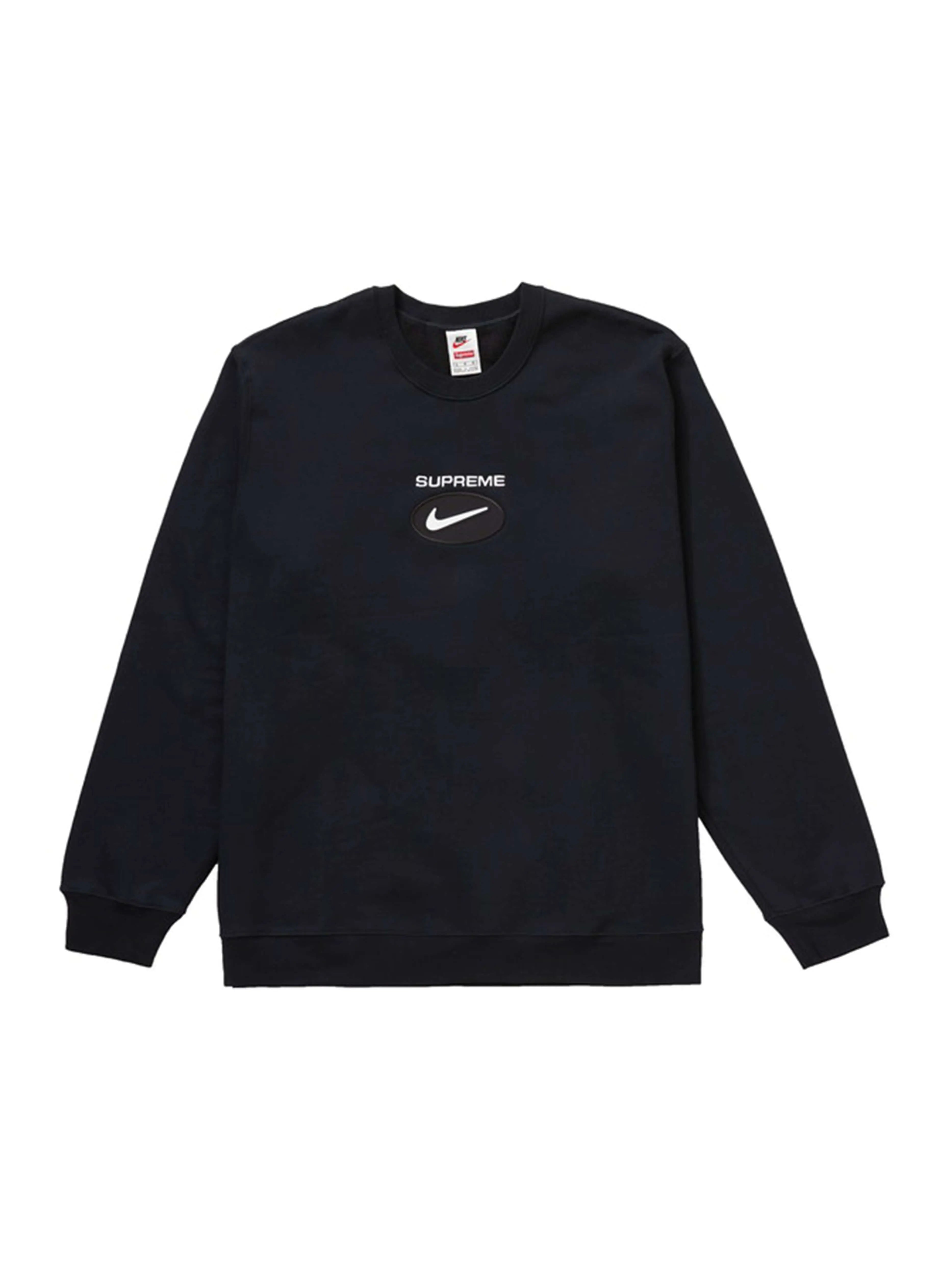 Image of Supreme Nike Jewel Crewneck Black [FW20] L Supreme