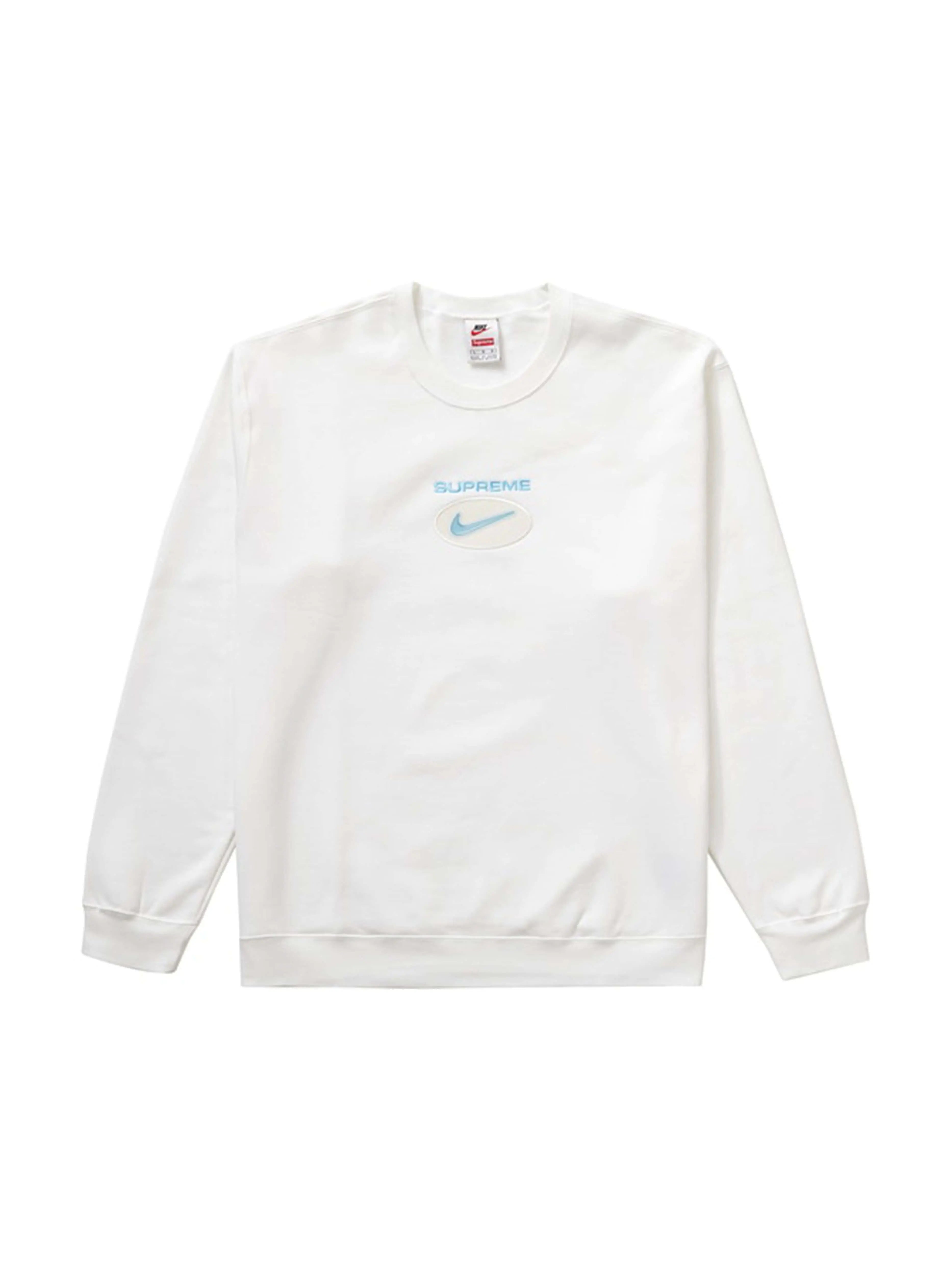 Image of Supreme Nike Jewel Crewneck White L Supreme