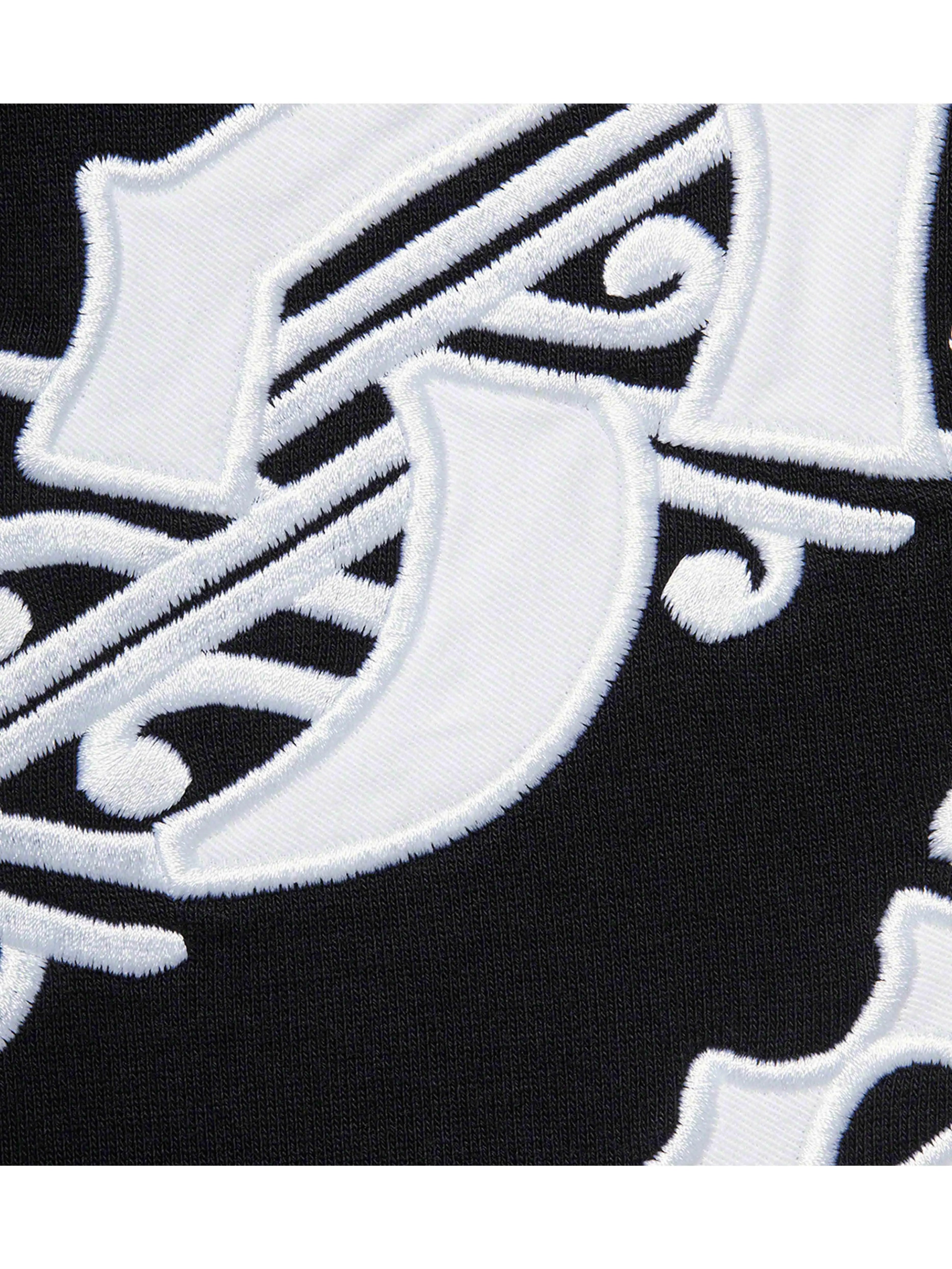 Image of Supreme Old English Wrap Hoodie Black [SS21] Prior