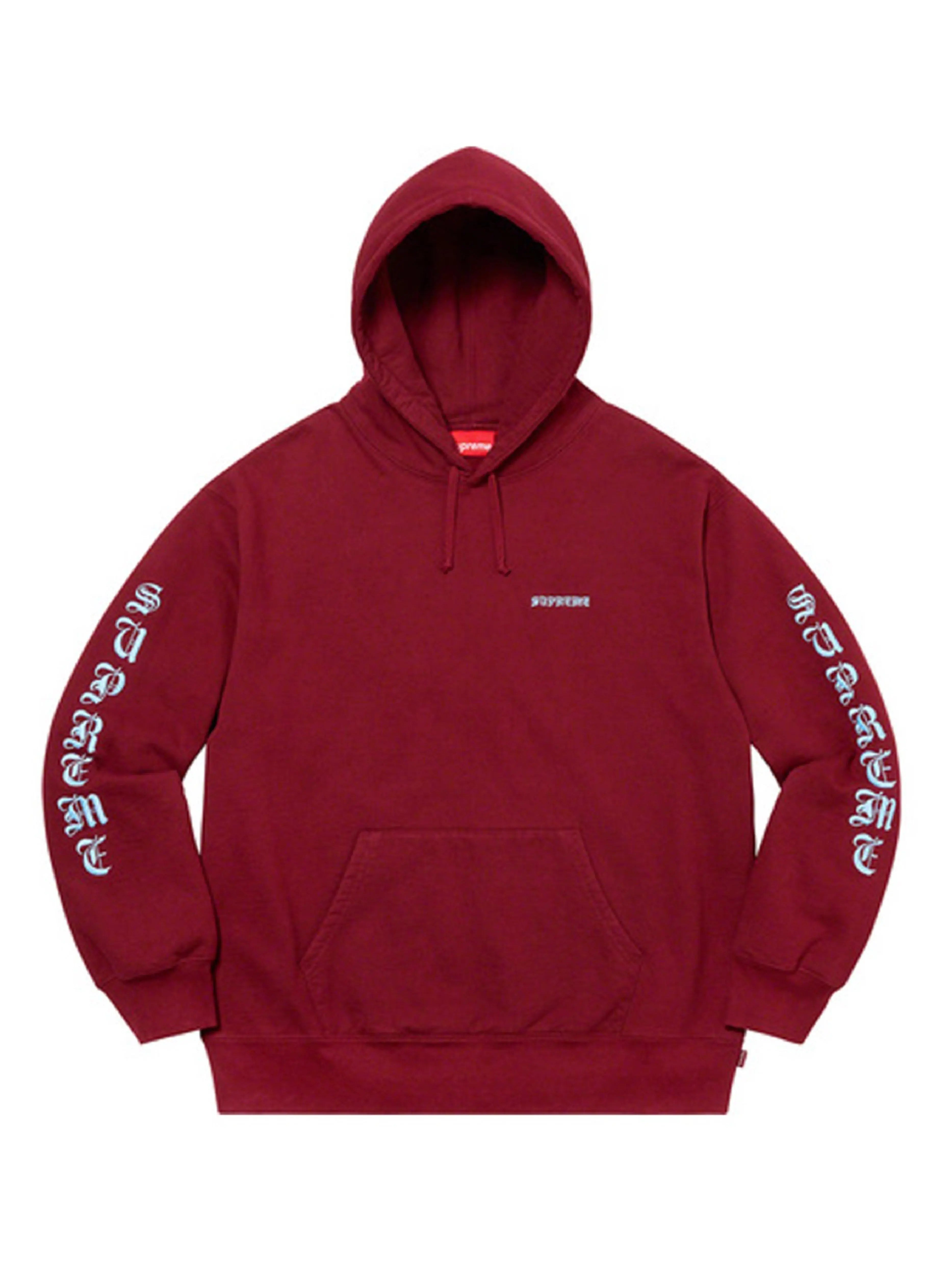 Image of Supreme Peace Hooded Sweatshirt Cardinal [FW20] Prior