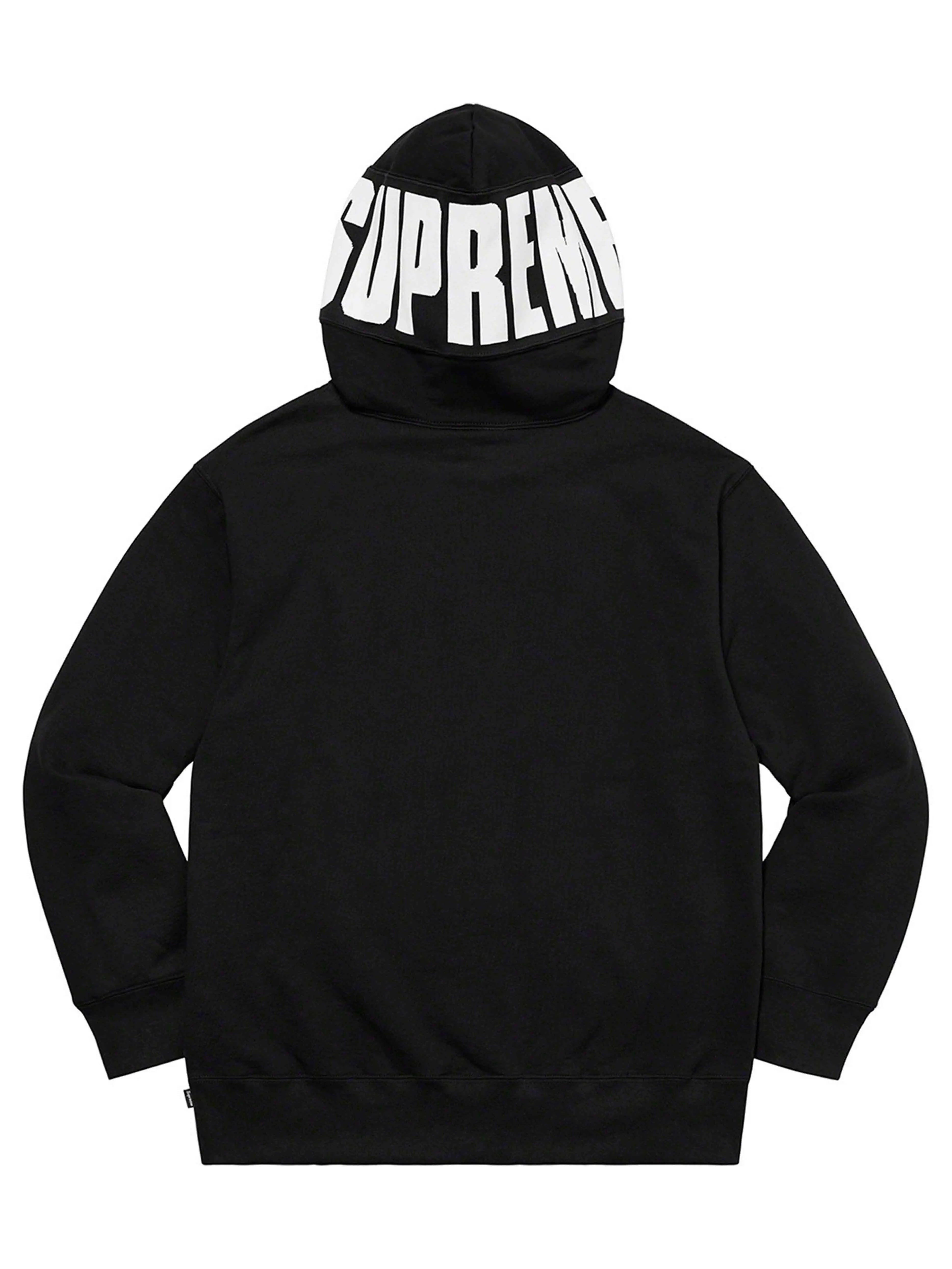 Image of Supreme Rib Hoodie Black [FW20] Prior