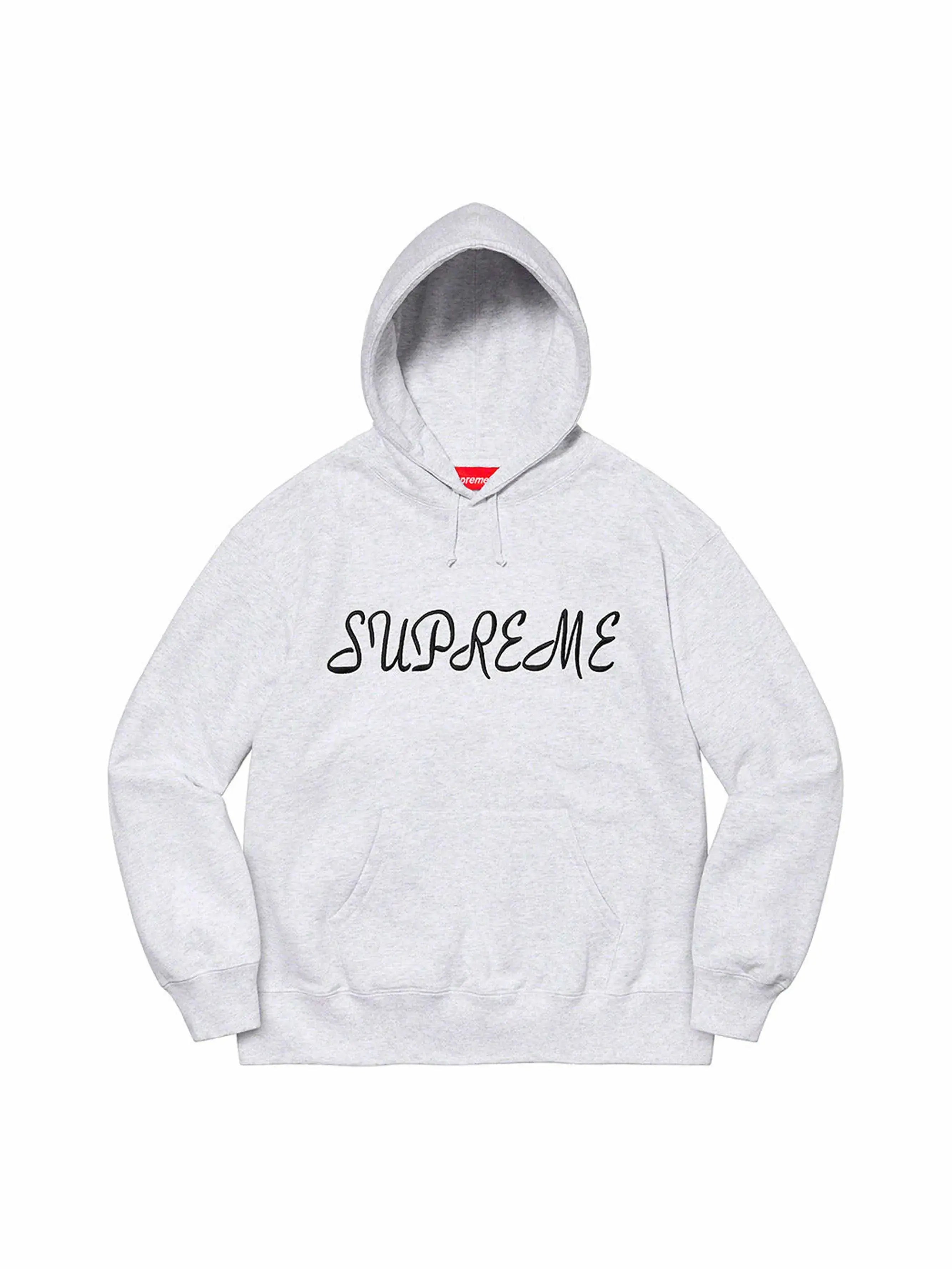 Image of Supreme Script Hooded Sweatshirt Ash Grey in Auckland, New Zealand - Shop name