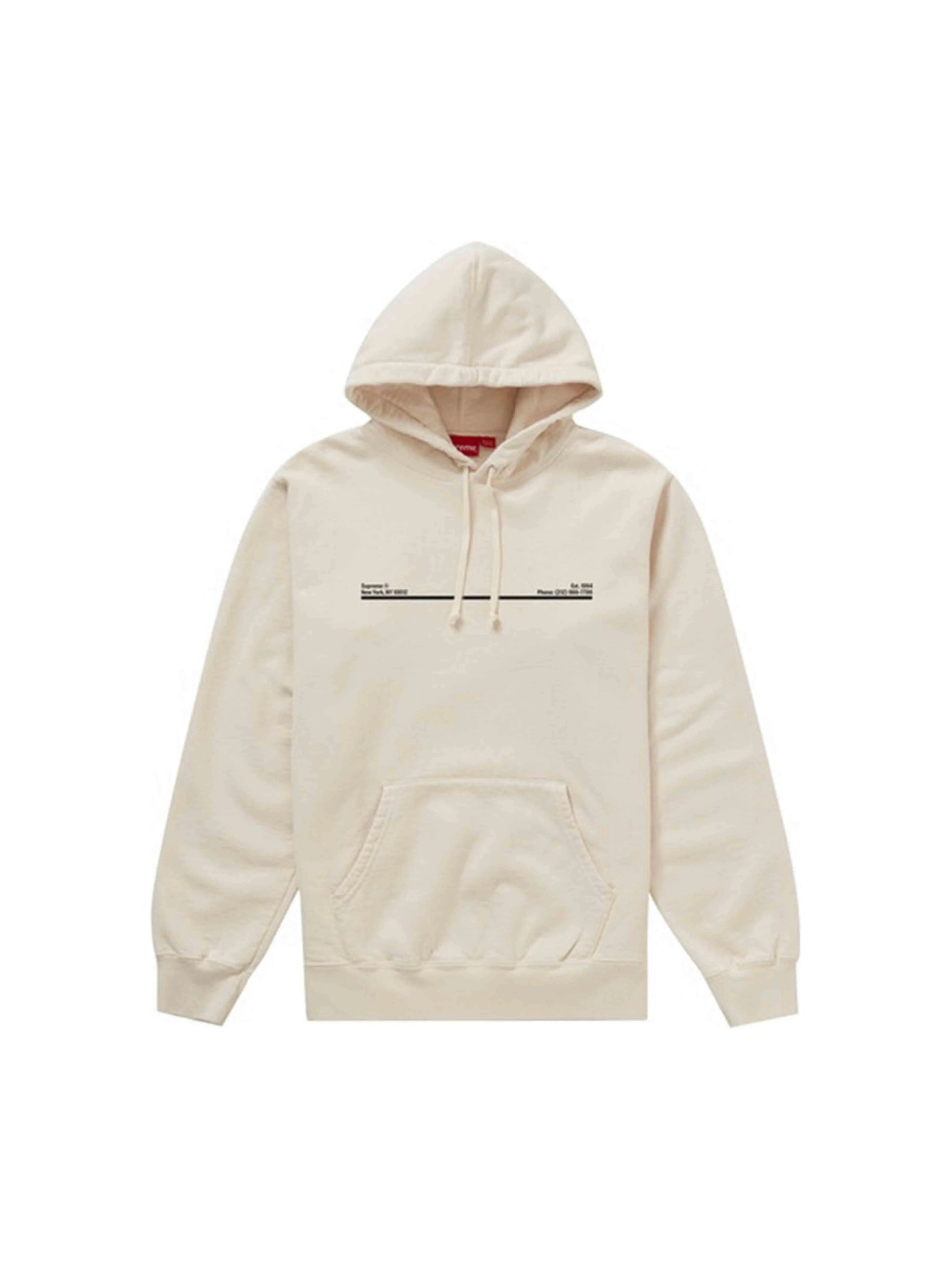 Supreme Shop Hooded Sweatshirt New York City Natural [FW20] Supreme