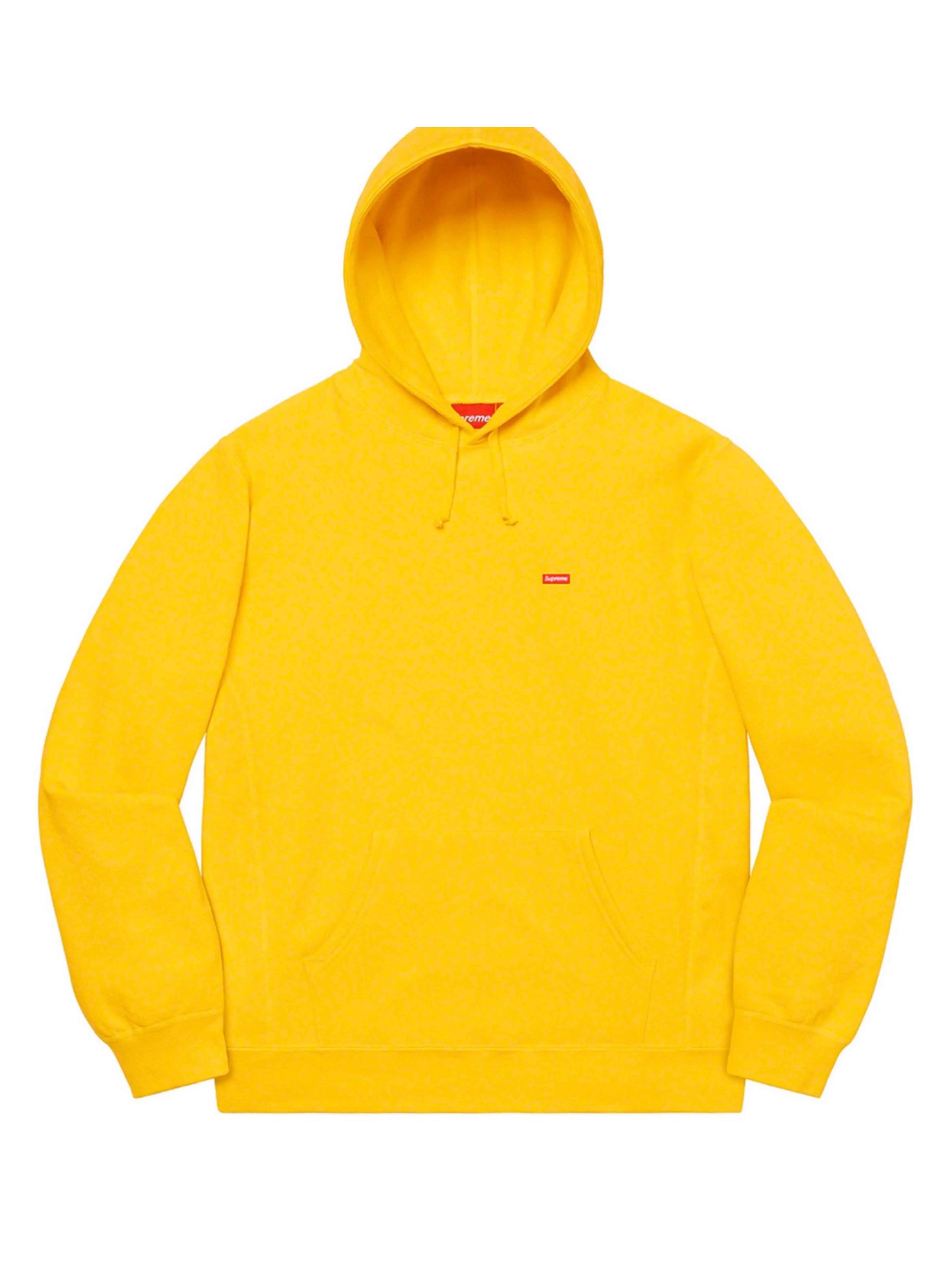Image of Supreme Small Box Hooded Sweatshirt Lemon [SS20] Supreme