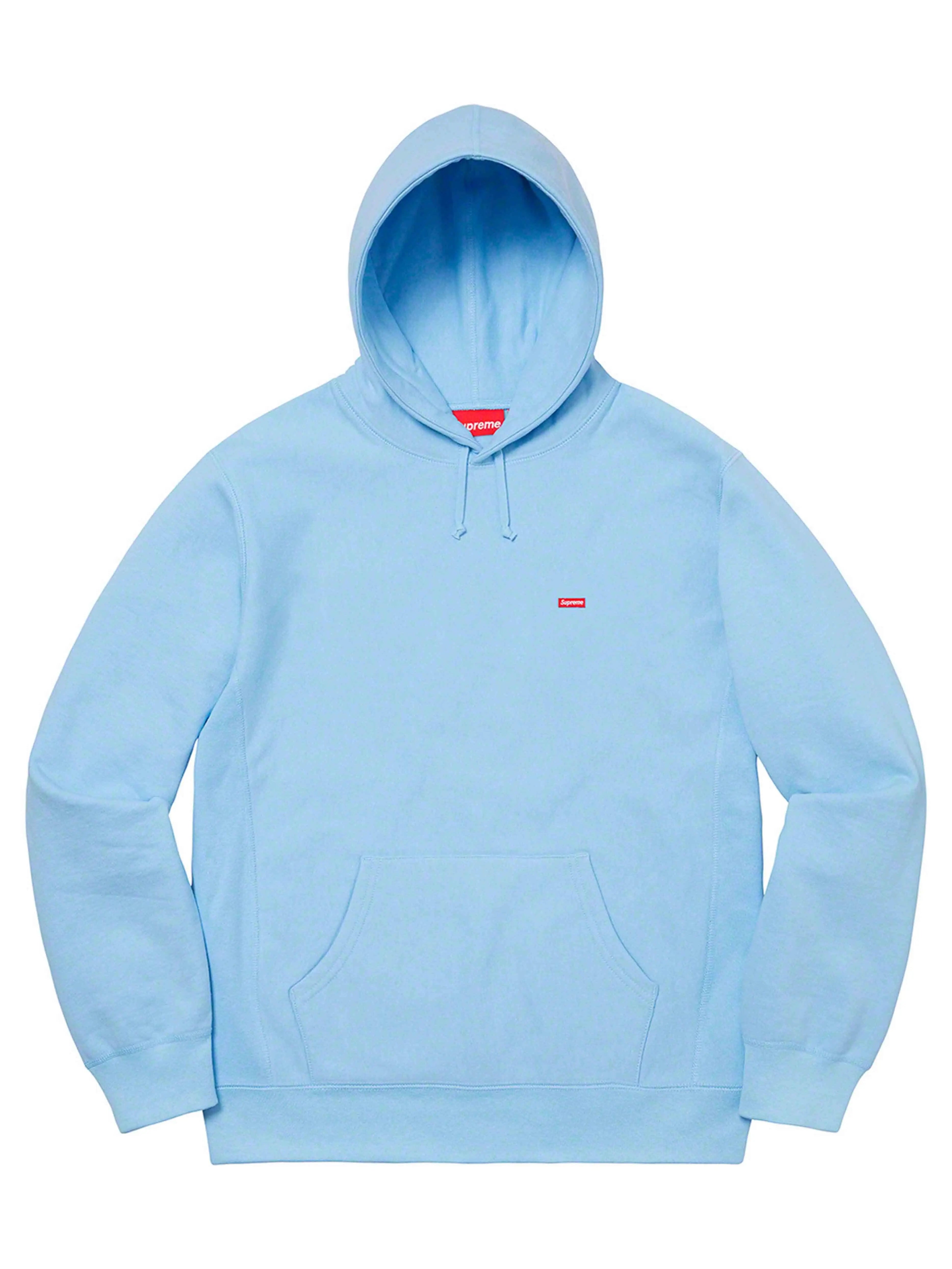 Image of Supreme Small Box Hoodie Ice Blue [SS20] Prior
