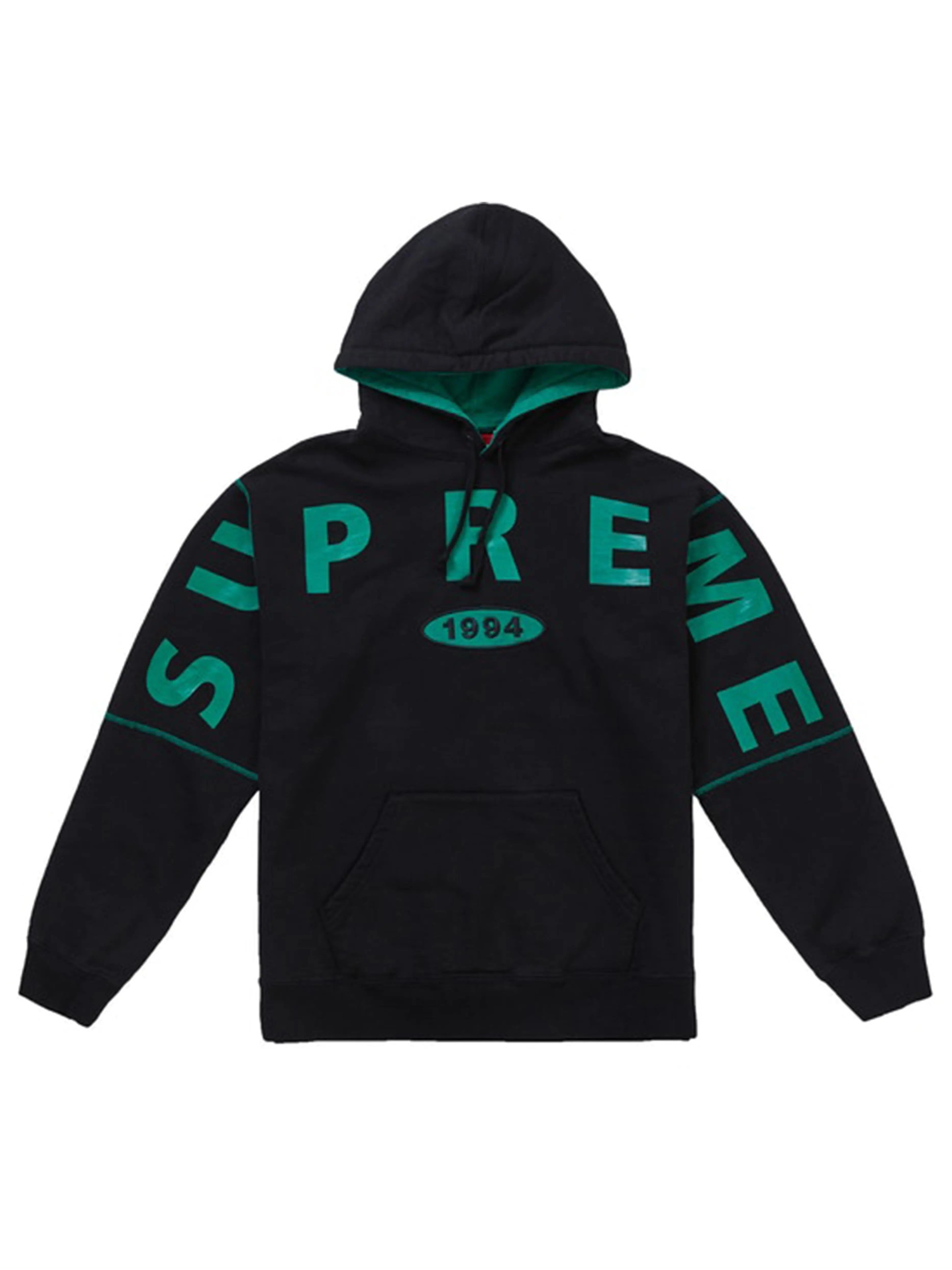 Image of Supreme Spread Logo Hoodie Black [FW19] Supreme
