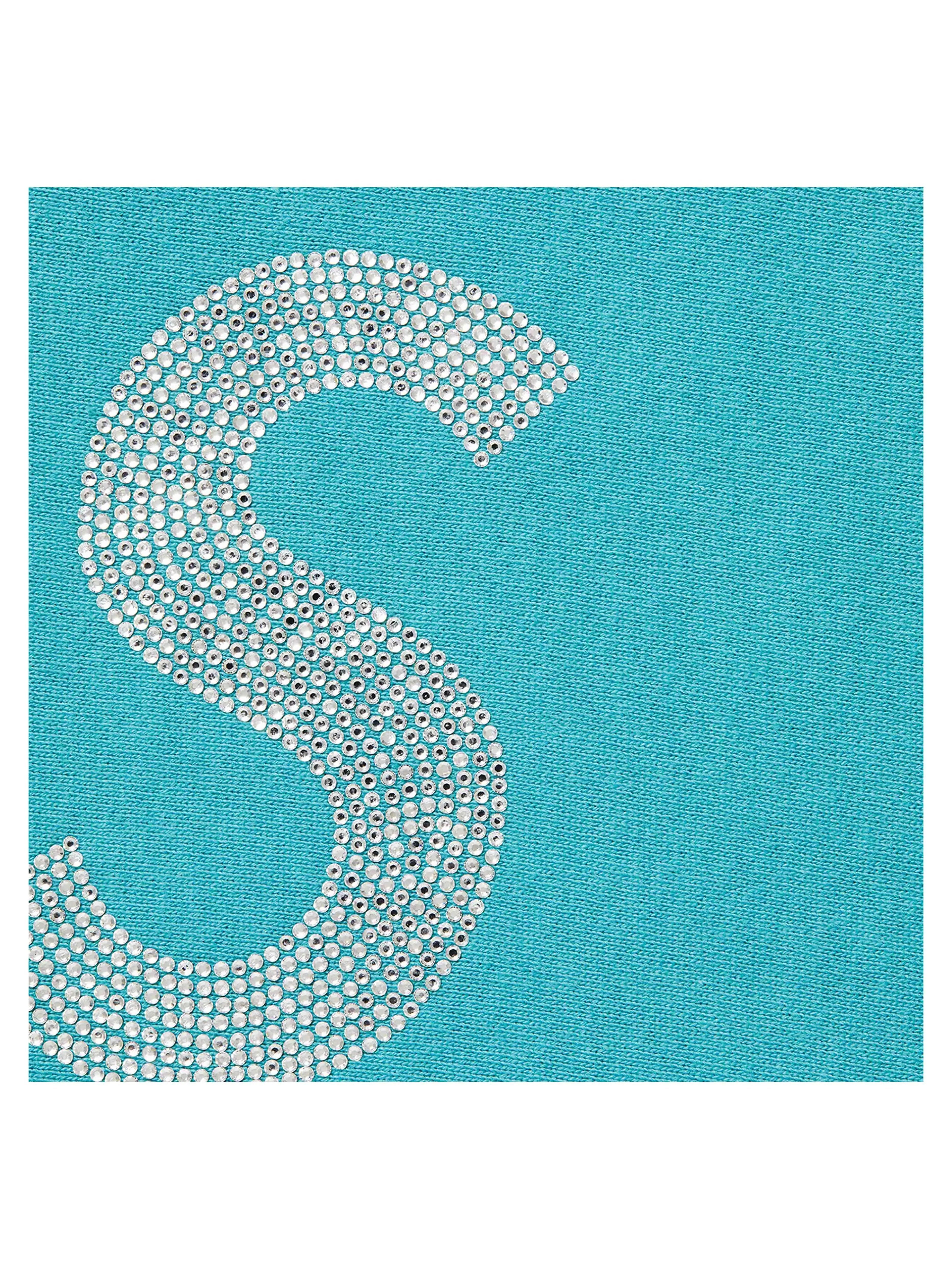 Image of Supreme Swarovski S Logo Hoodie Light Aqua [SS21] Prior