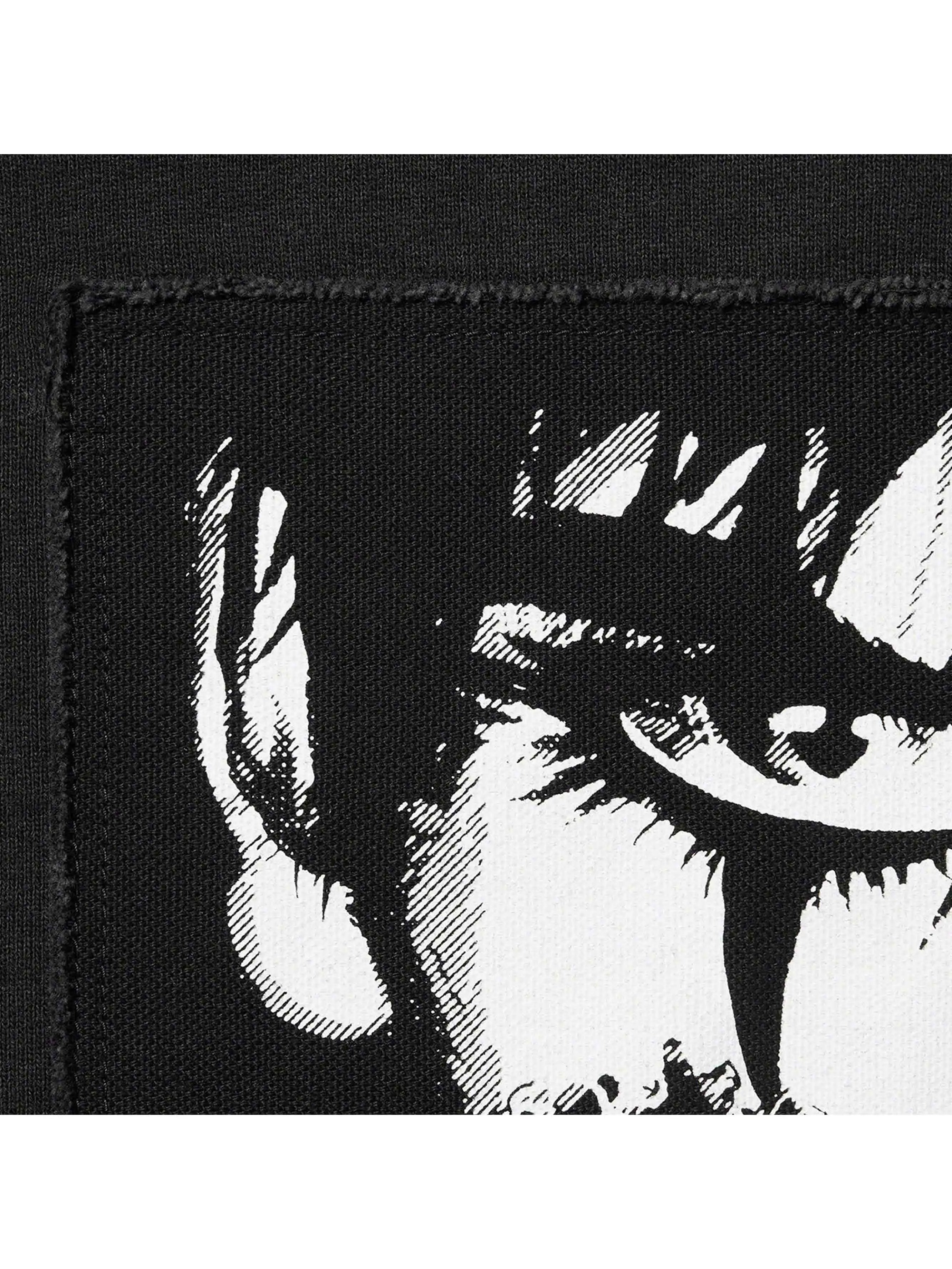 Image of Supreme The Crow Zip Up Hooded Sweatshirt Black (FW21) Prior