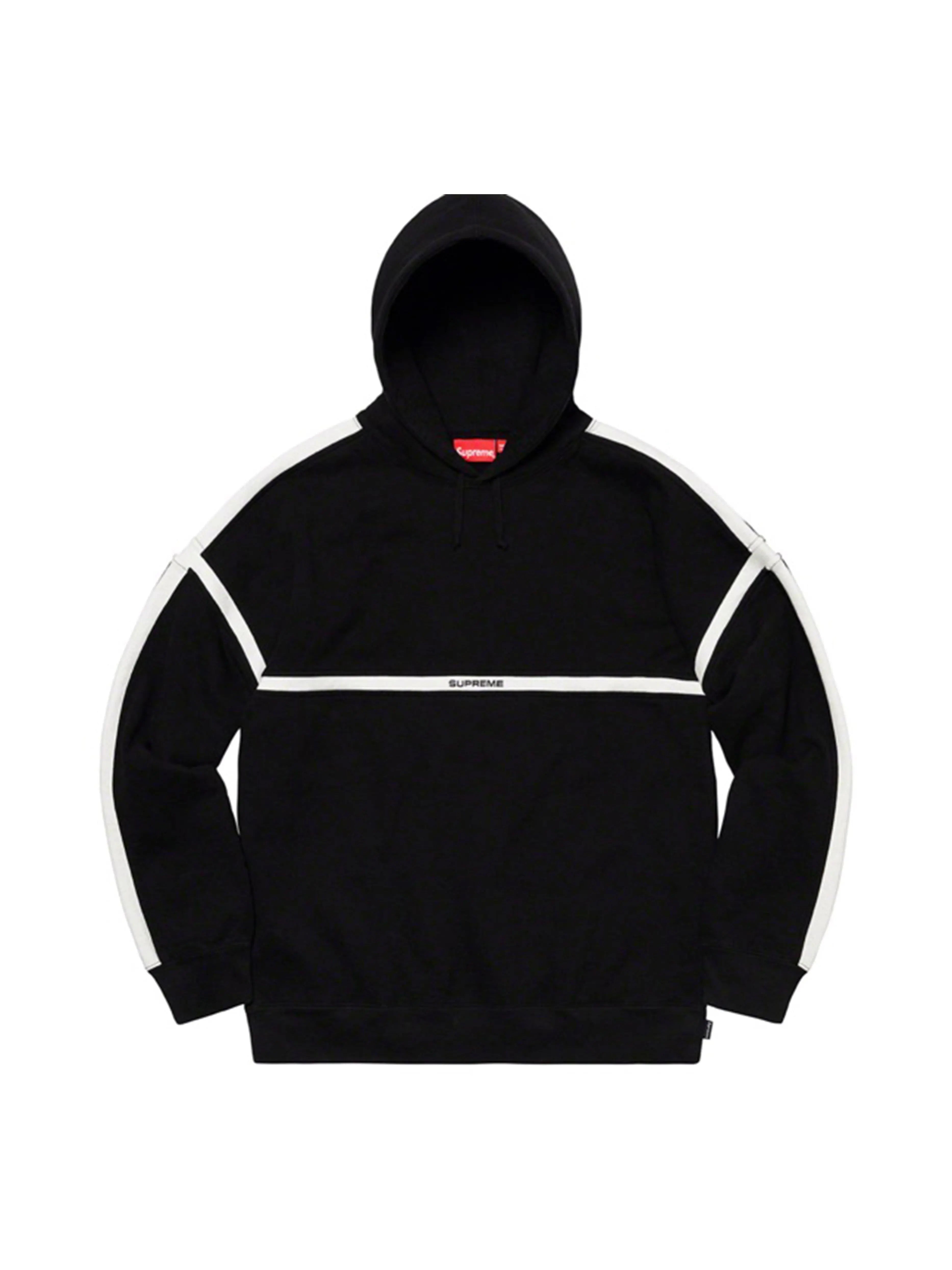 Image of Supreme Warm Up Hooded Sweatshirt Black [SS20] Supreme