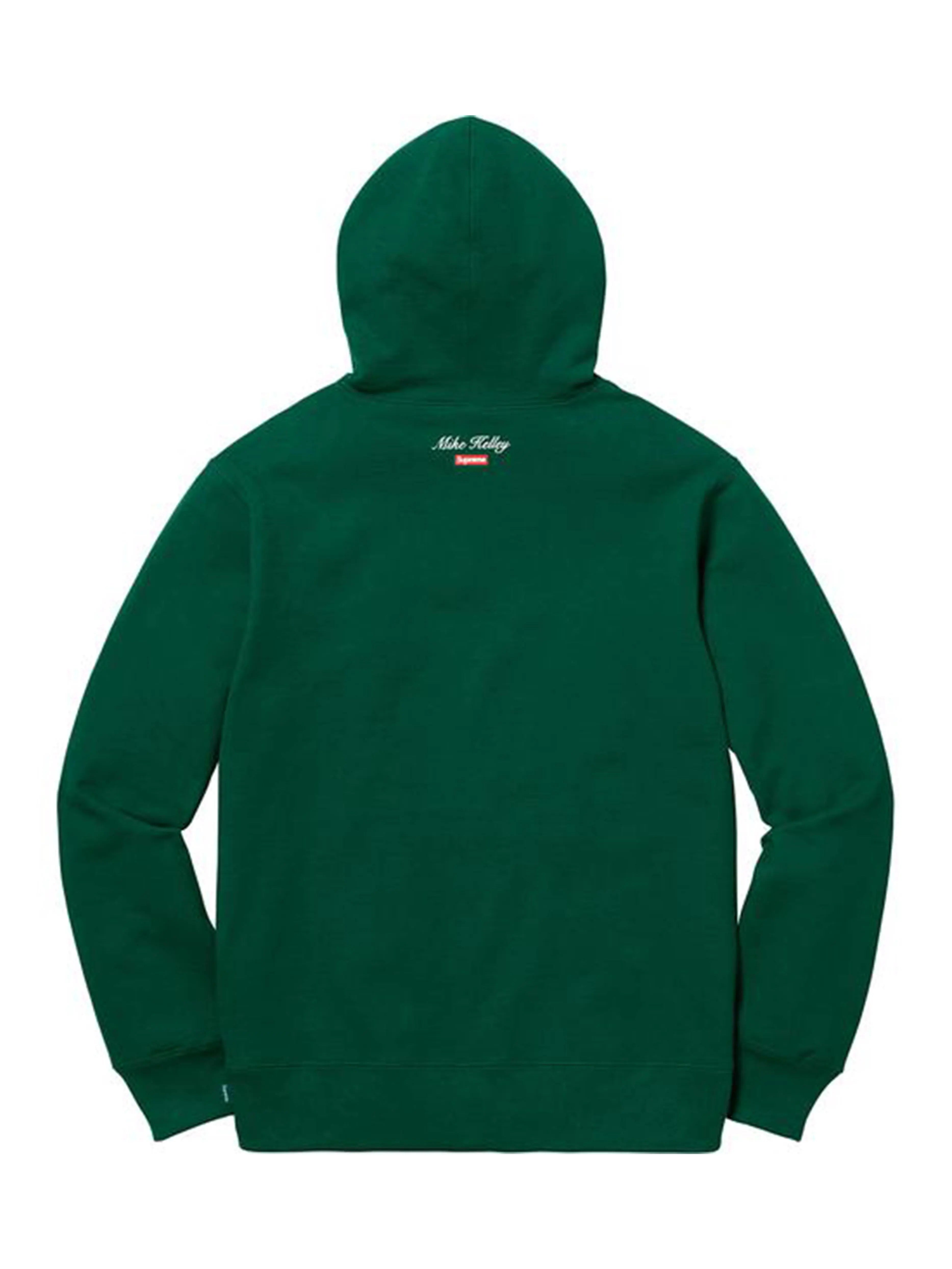 Image of Supreme X Mike Kelley Franklin Signing Hoodie Dark Green [FW18] Prior