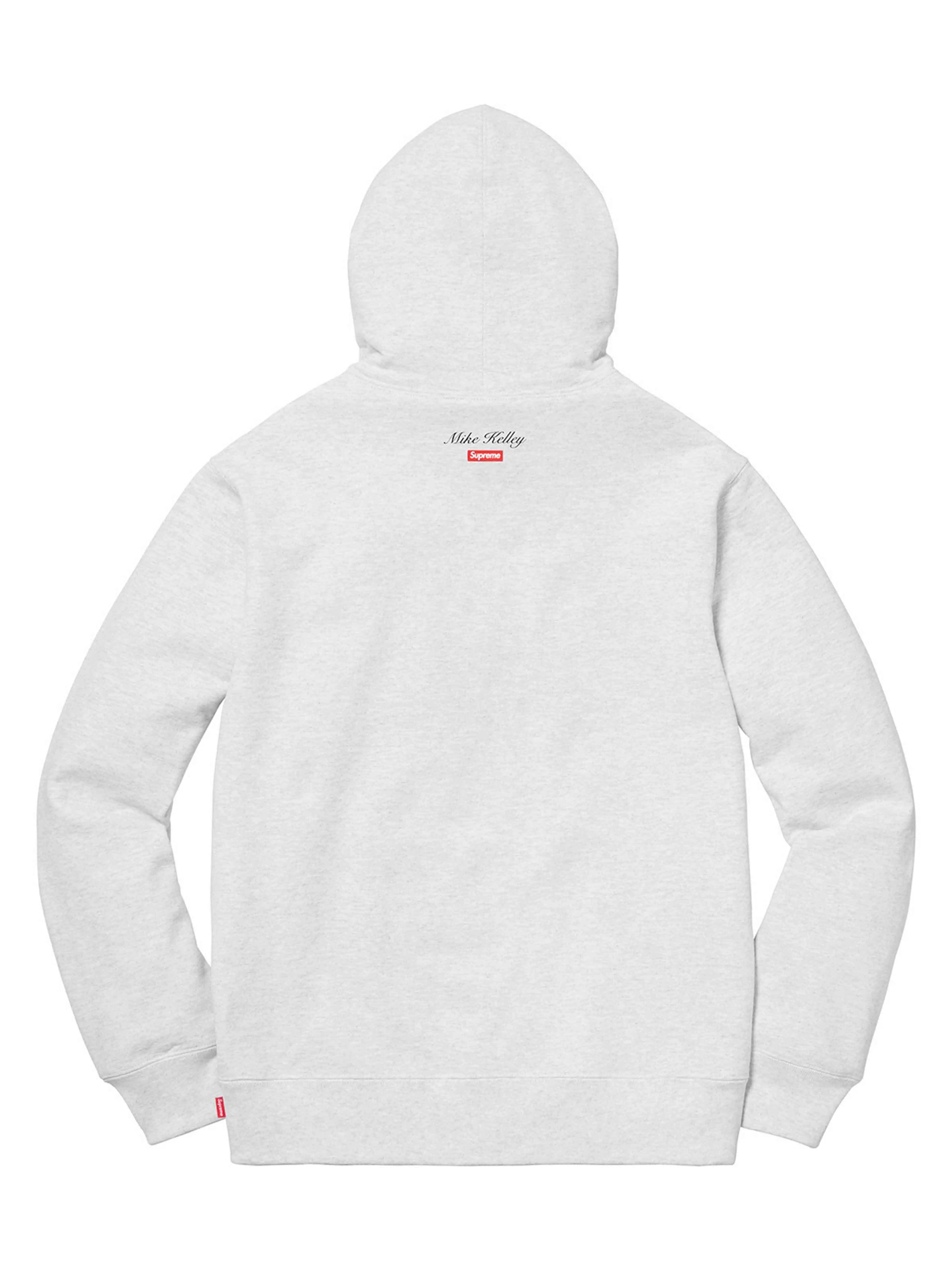 Image of Supreme X Mike Kelley Franklin Signing Hoodie Grey [FW18] Prior