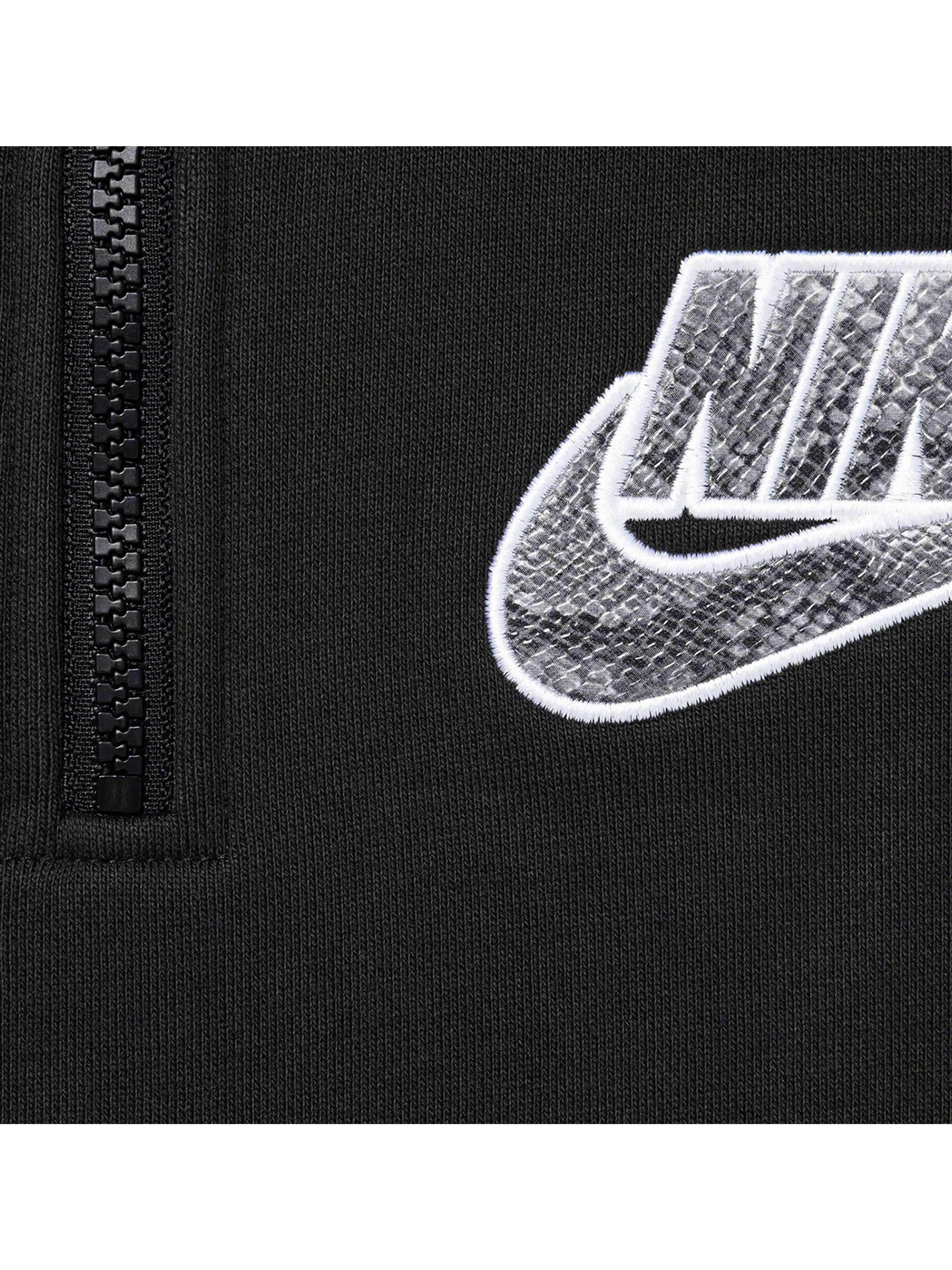 Image of Supreme X Nike Half Zip Hoodie BLACK [SS21] Prior