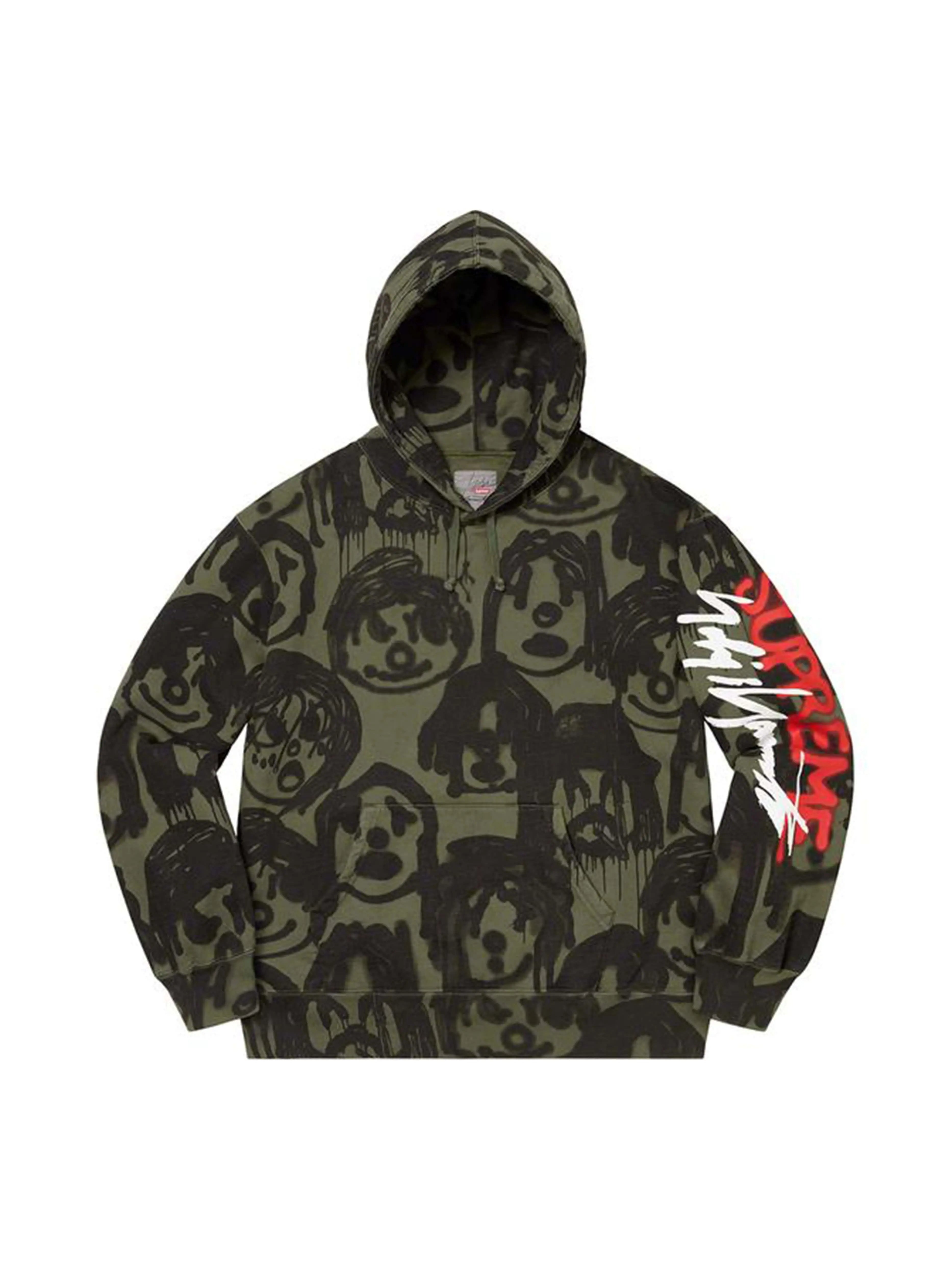 Image of Supreme Yohji Yamamoto Hoodie Olive Supreme