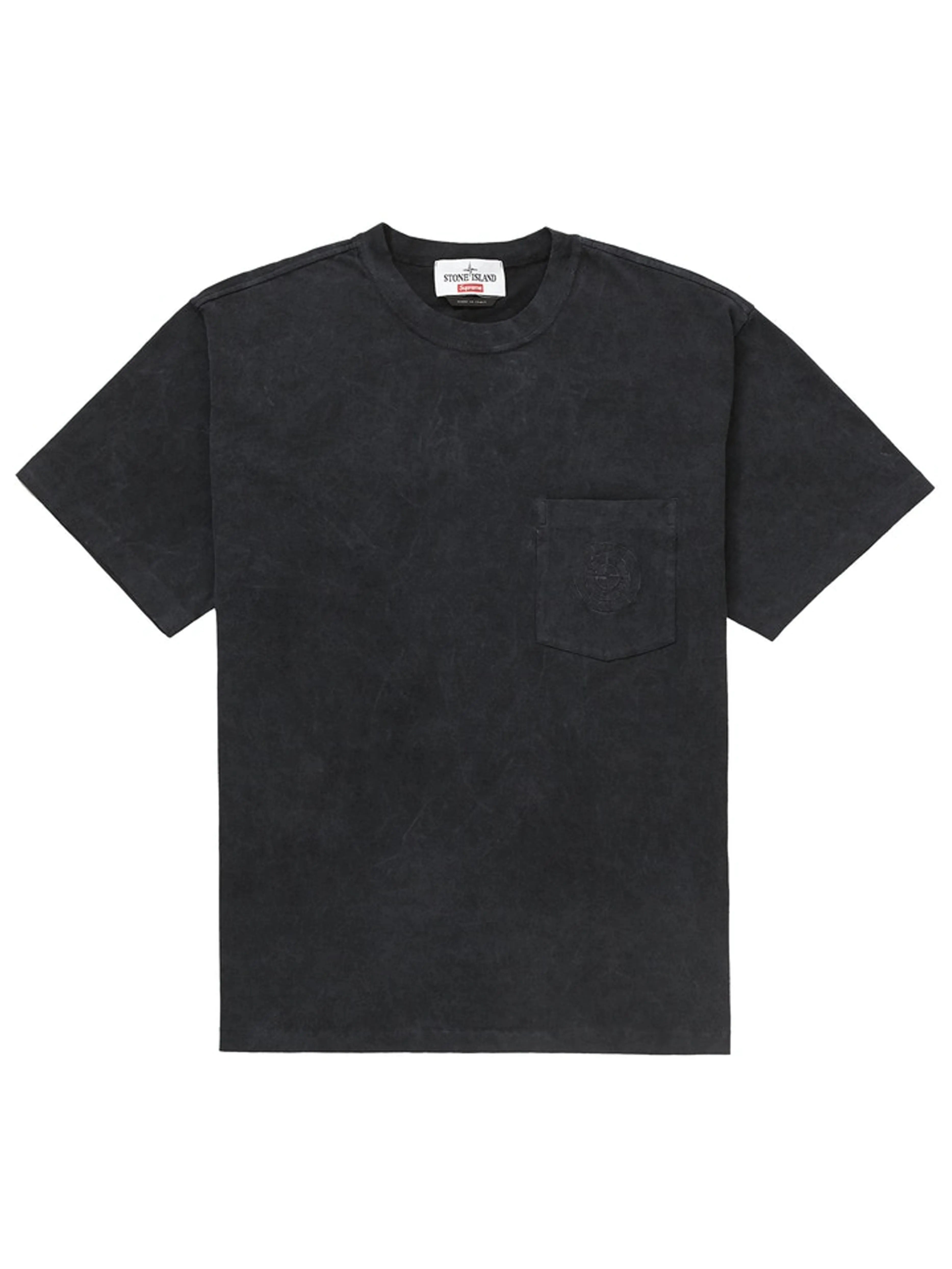 Image of Supreme x Stone Island Pocket tee Black [SS19][USED] Prior