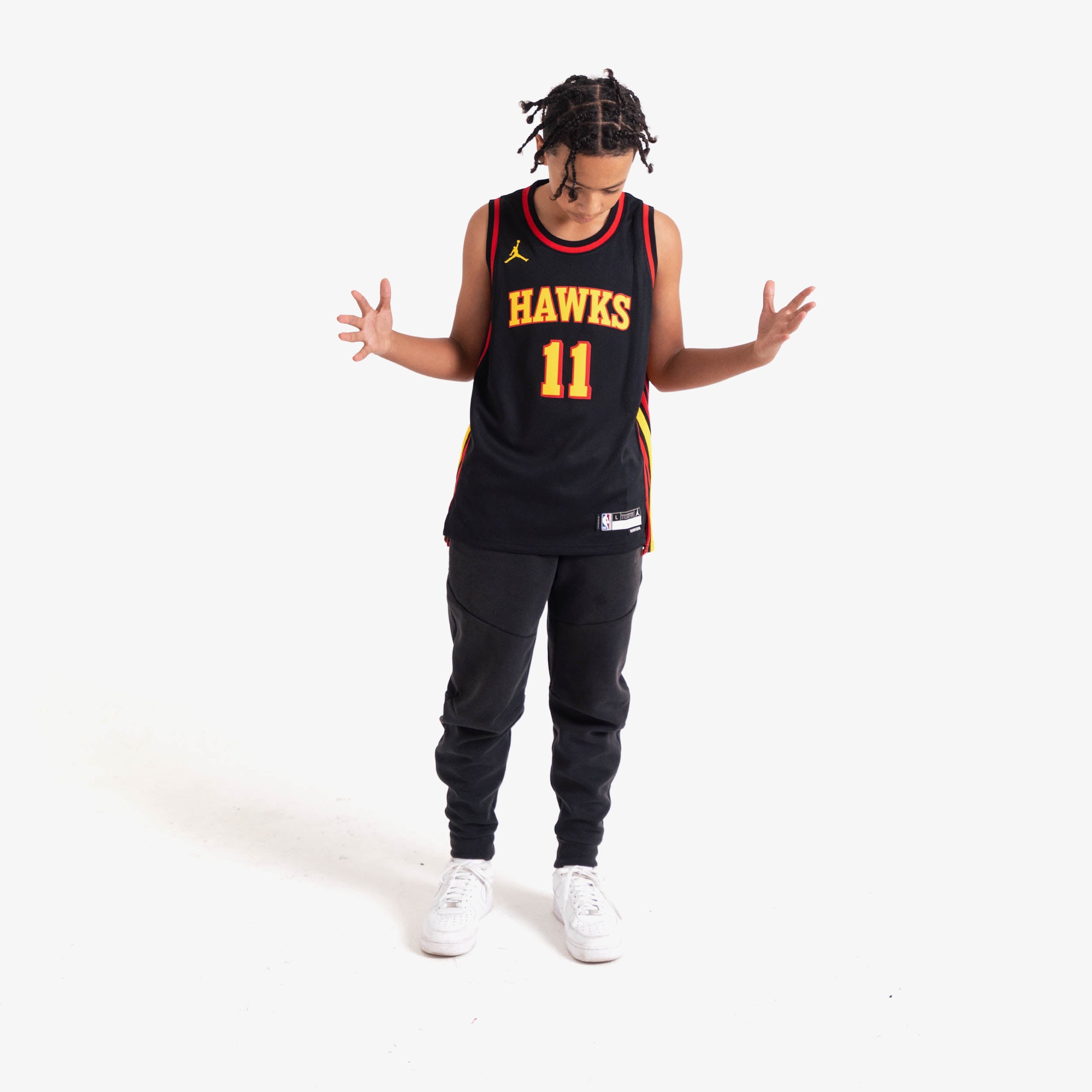 Image of Trae Young Atlanta Hawks 2025 Statement Edition Youth NBA Swingman Jersey