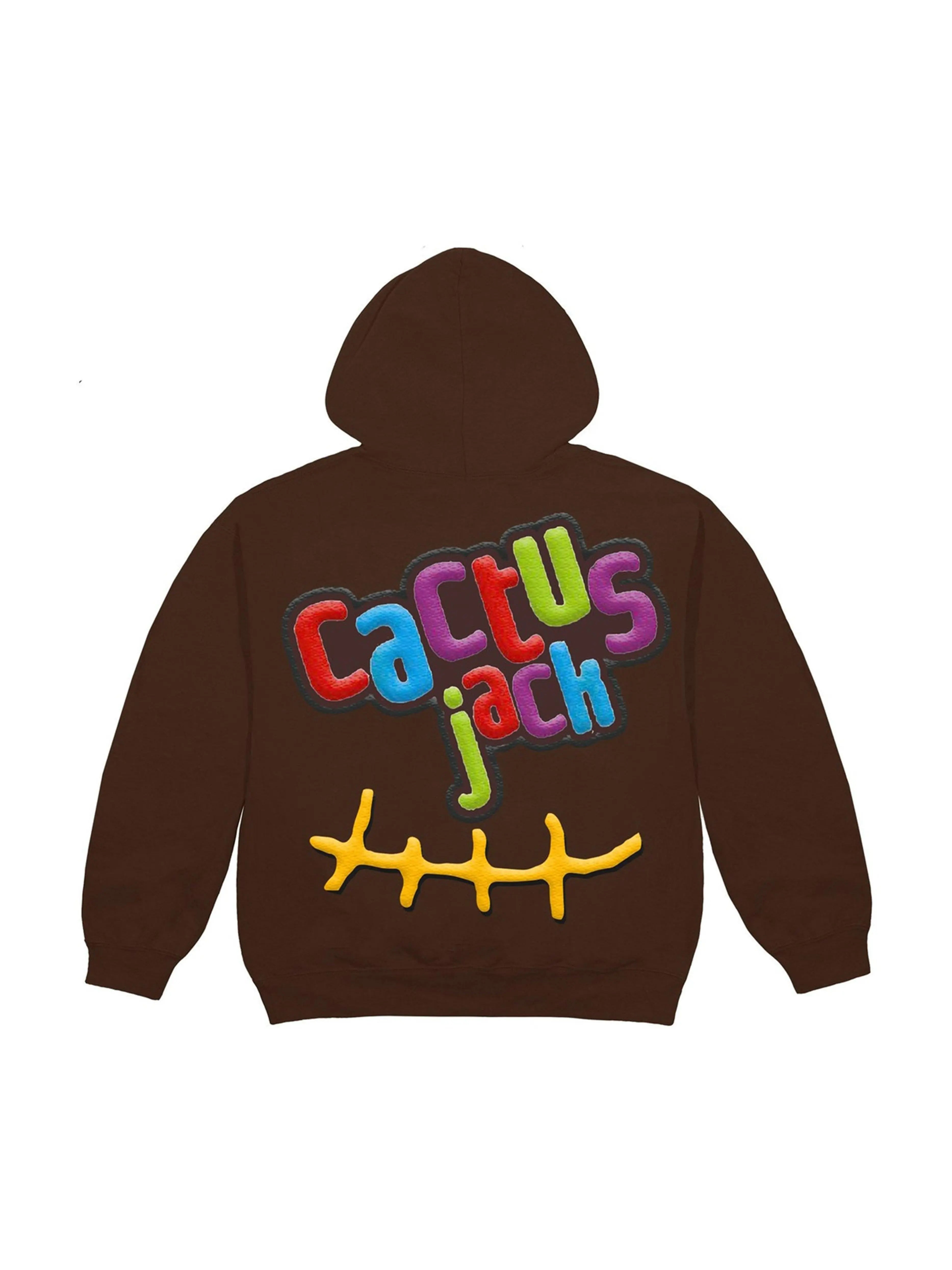 Image of Travis Scott CJ Smile Hoodie Brown Prior