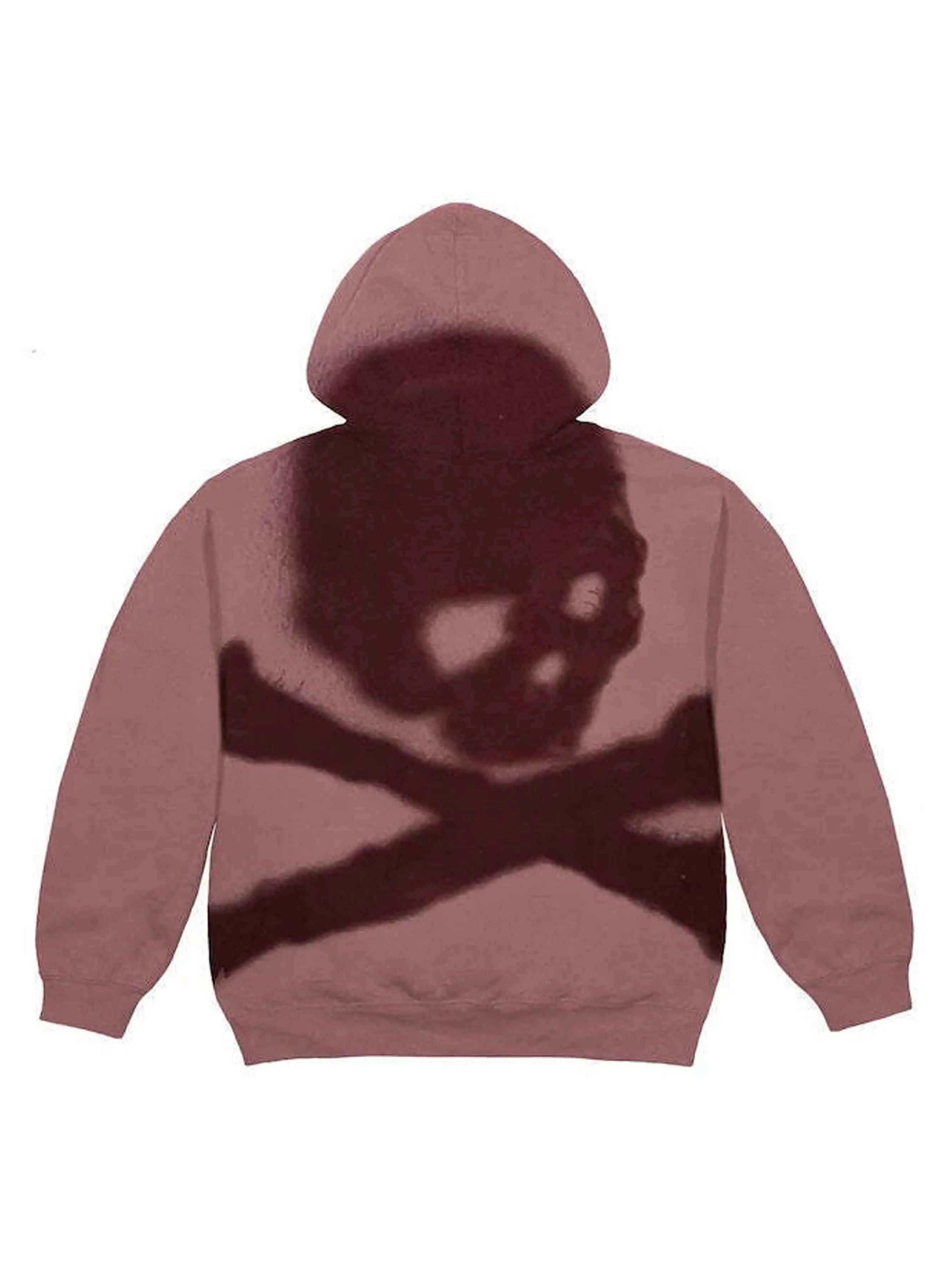 Image of Travis Scott Cactus Jack For Mastermind Skull Zip Up Hoodie Washed Red Prior