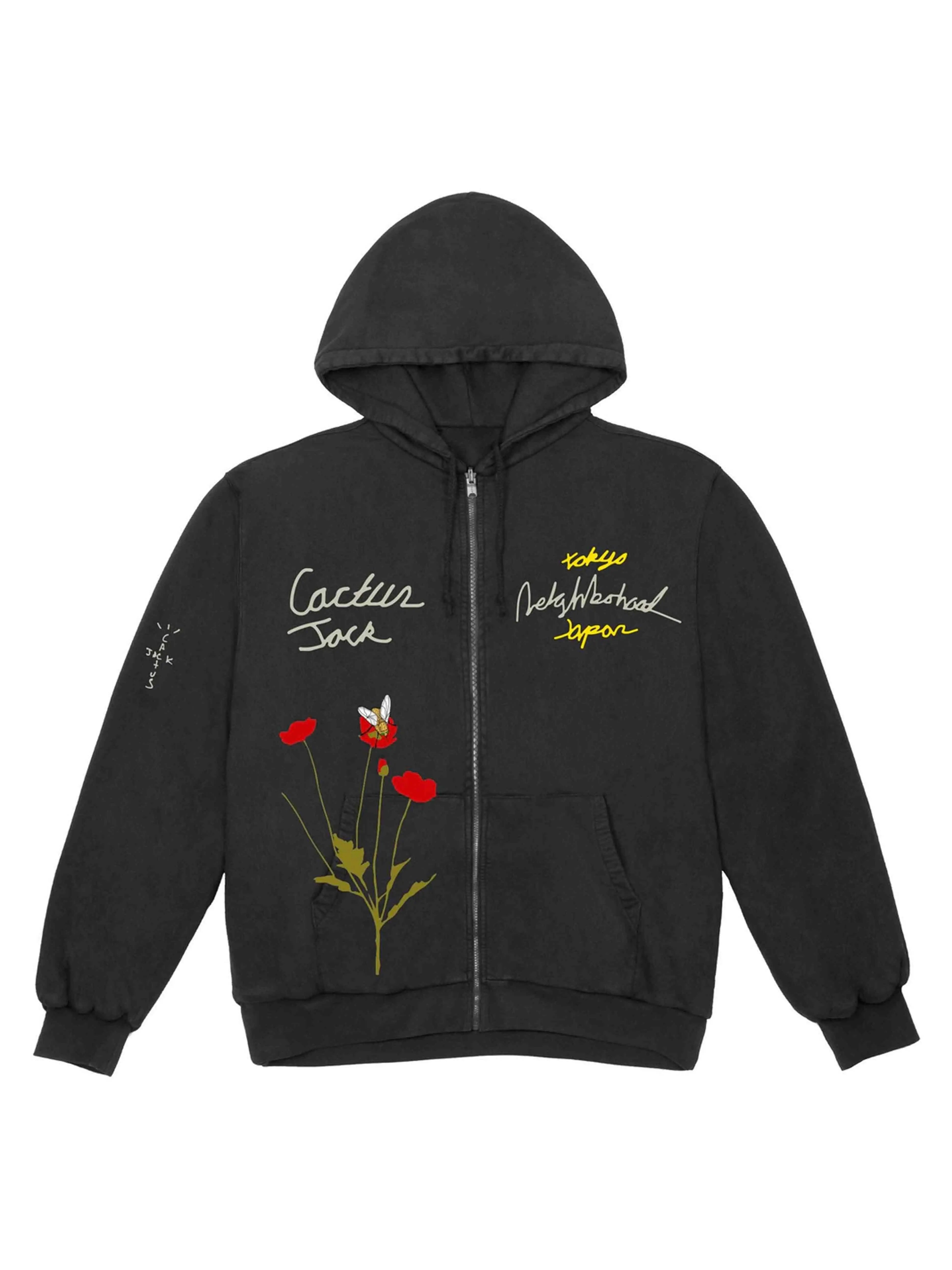 Image of Travis Scott Cactus Jack X Neighborhood Carousel Hoodie Black Prior