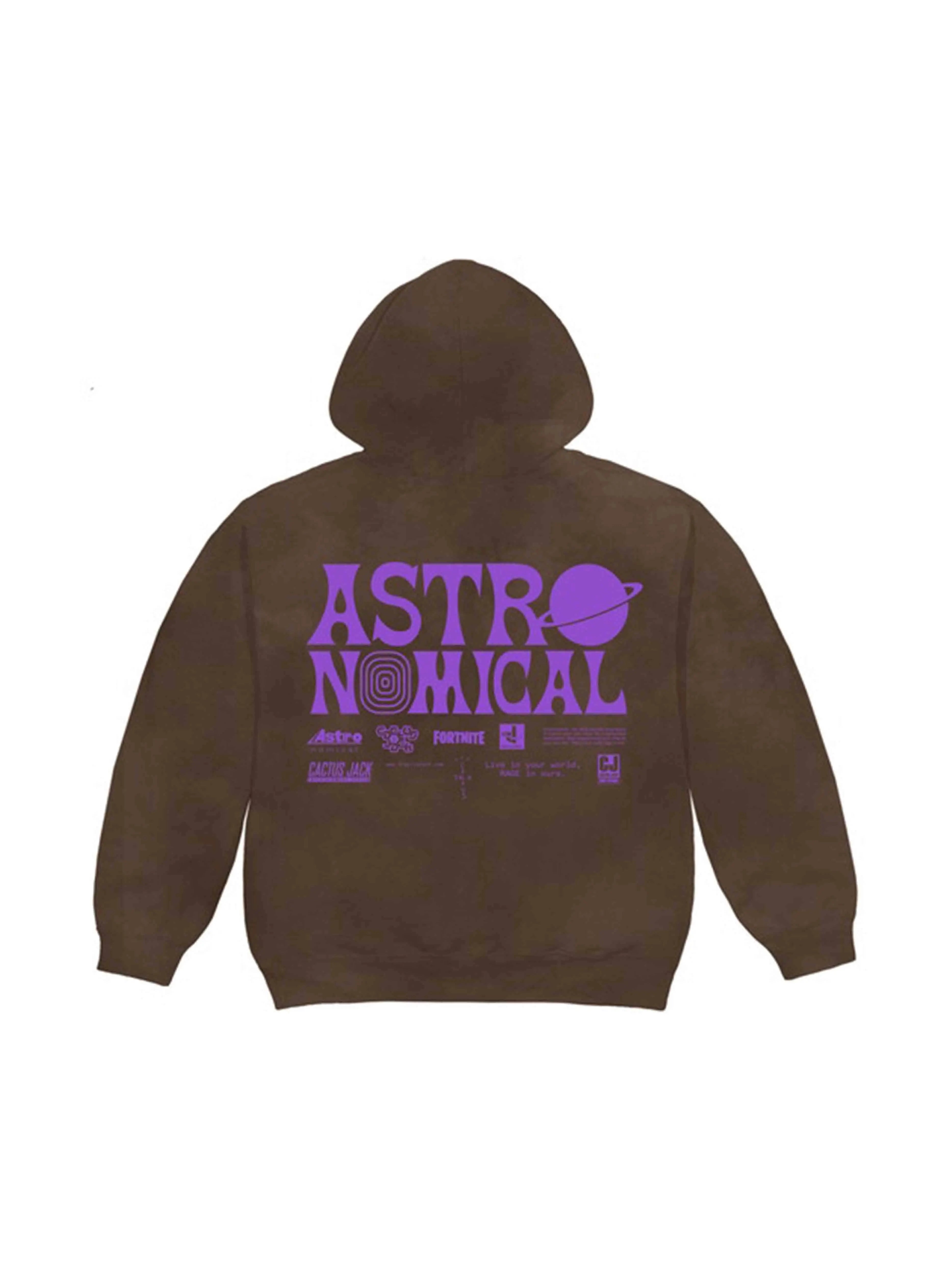 Image of Travis Scott World Event Hoodie Bleached Black Travis Scott