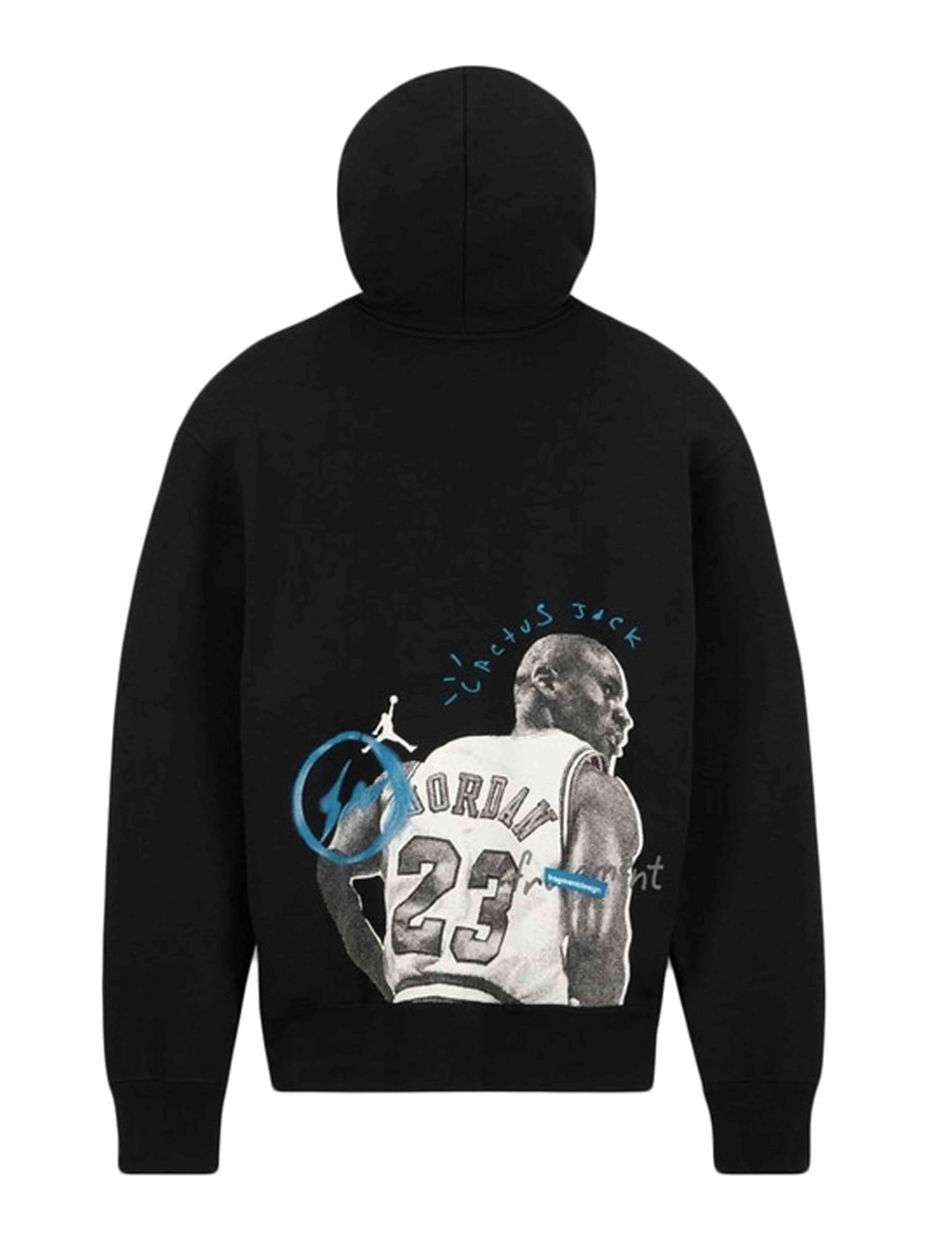 Image of Travis Scott X Jordan X Fragment Hoodie Black [SS21] Prior