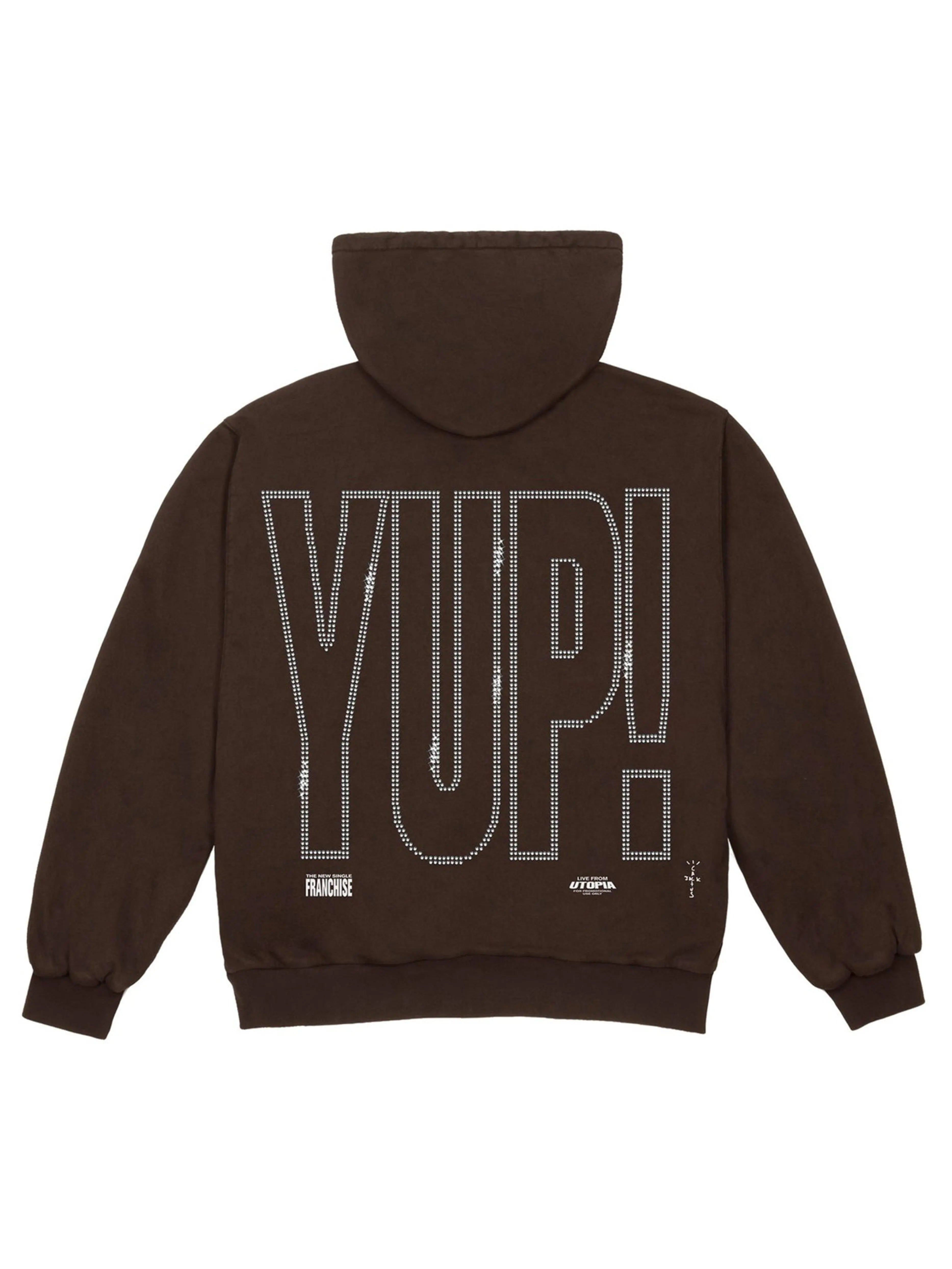 Image of Travis Scott YUP! Hoodie Brown Prior