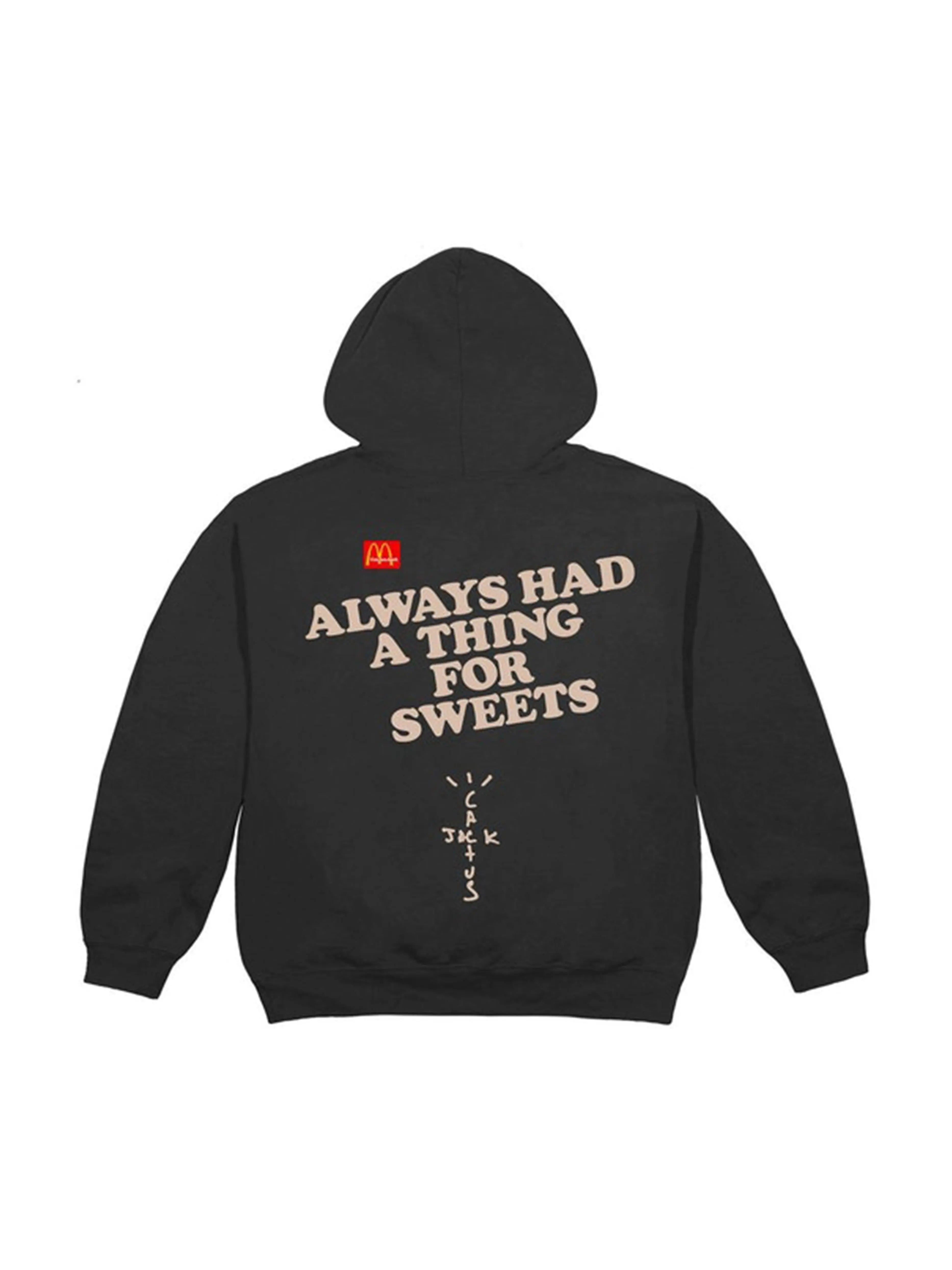 Image of Travis Scott x McDonald's Apple Pie Hoodie Washed Black Travis Scott