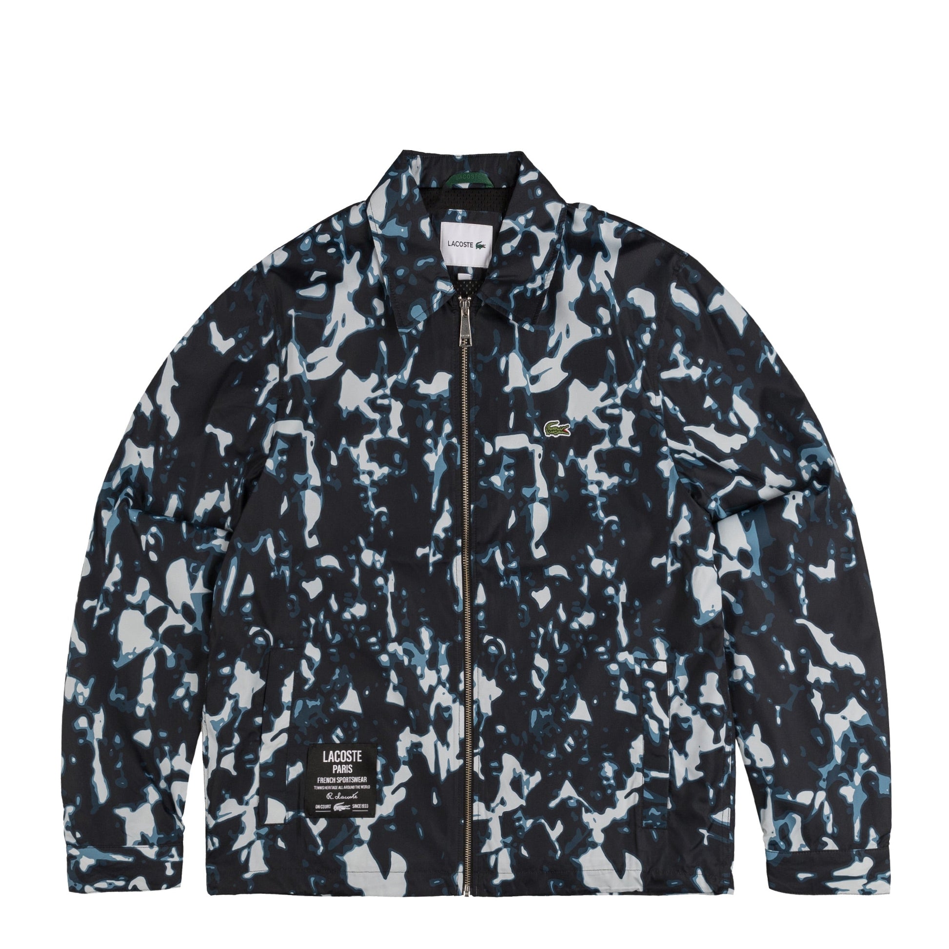 Lacoste Print Motif Water-Repellent Windbreaker