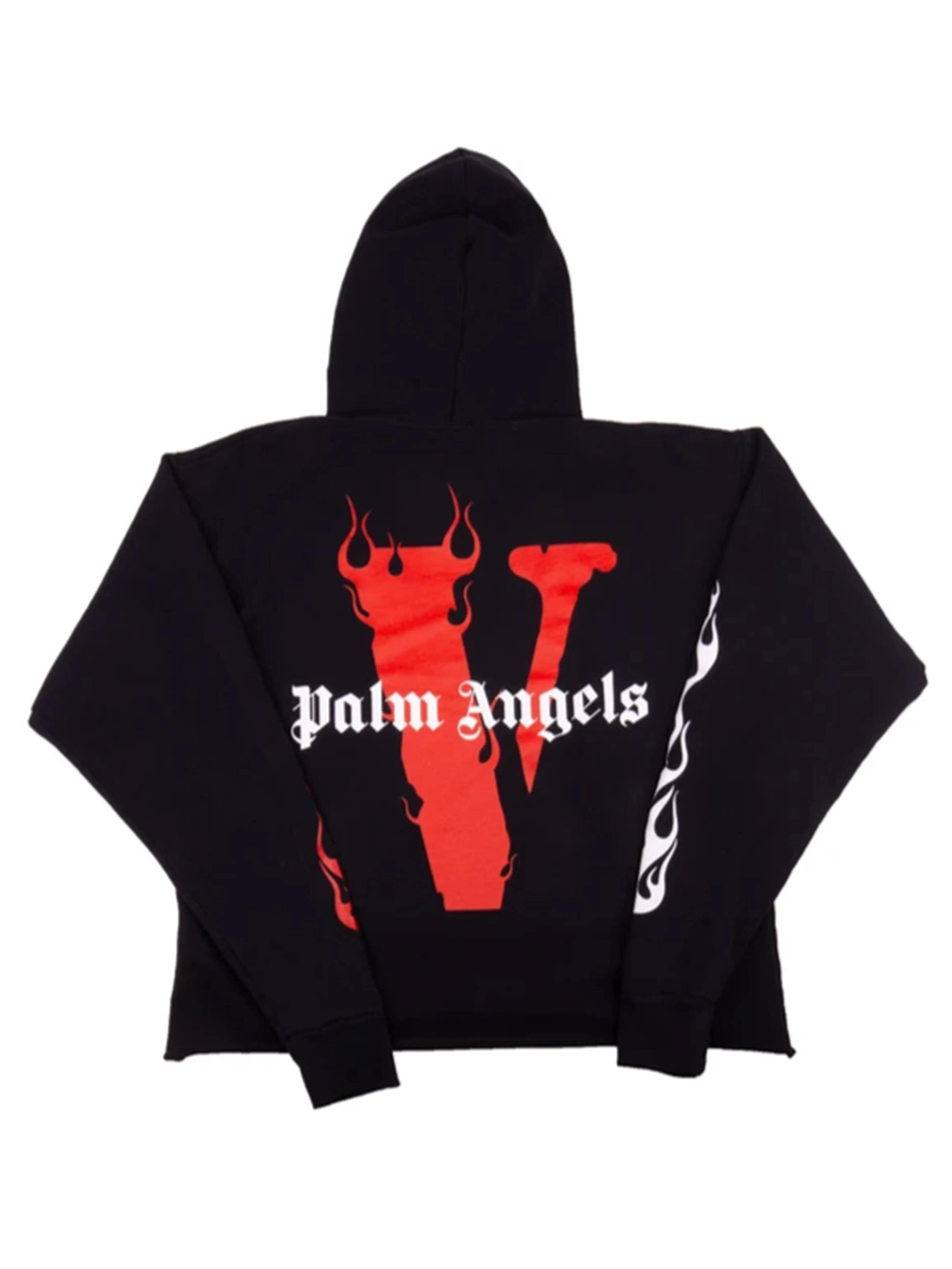 Vlone Palm Angels Hoodie Black/Red Prior