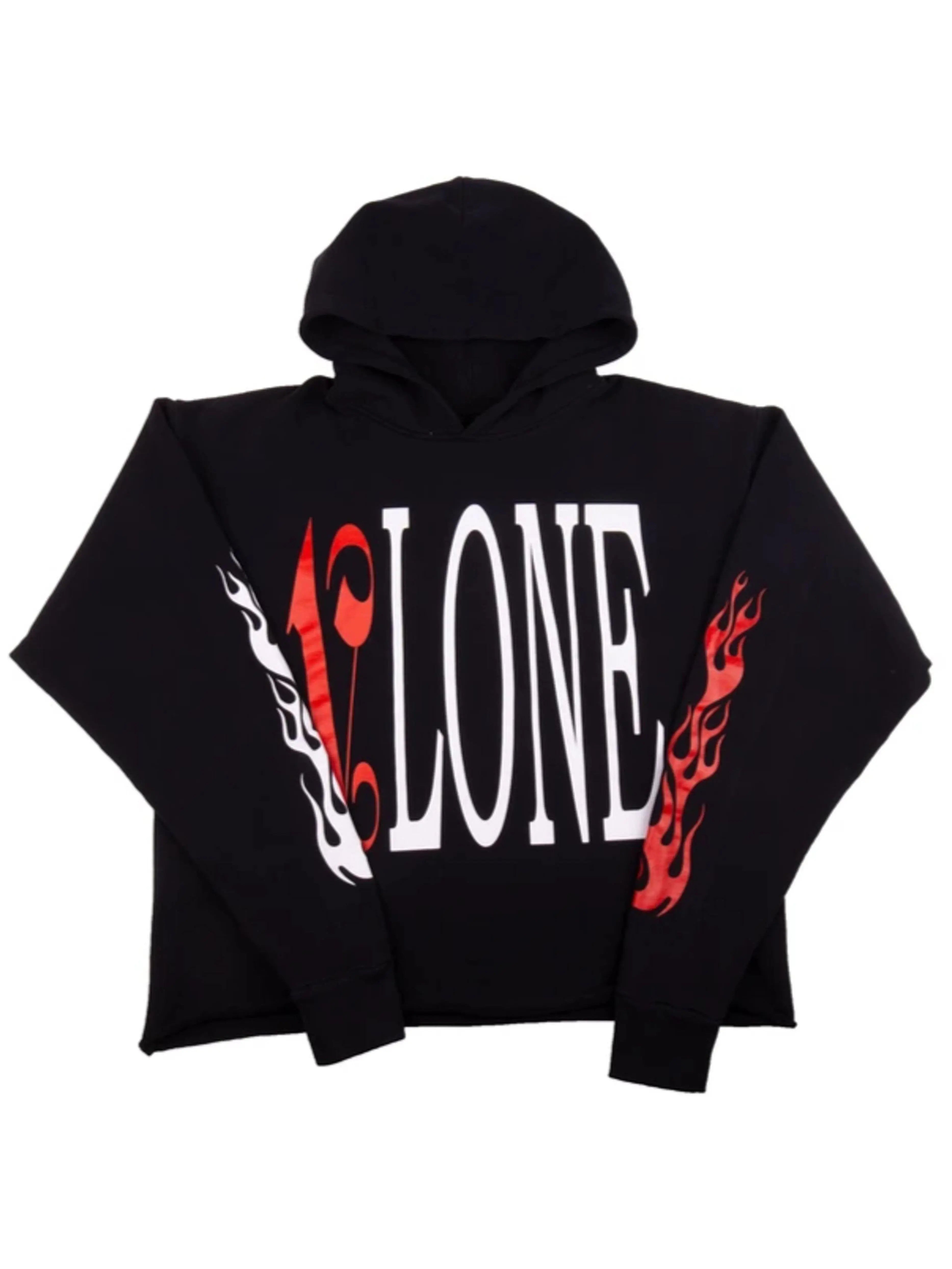 Vlone Palm Angels Hoodie Black/Red Prior