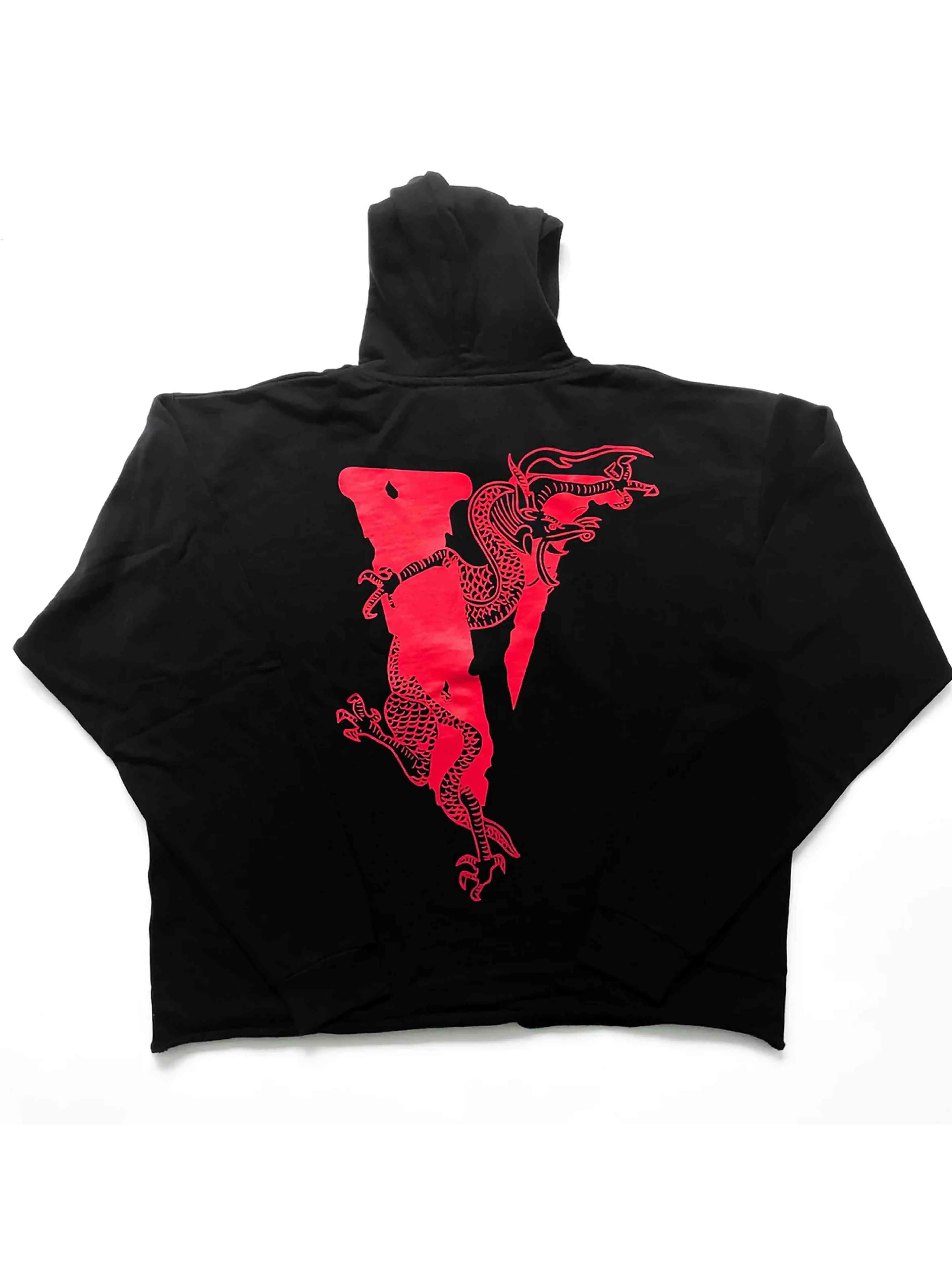 Image of Vlone x Clot Dragon Hoodie Black Prior