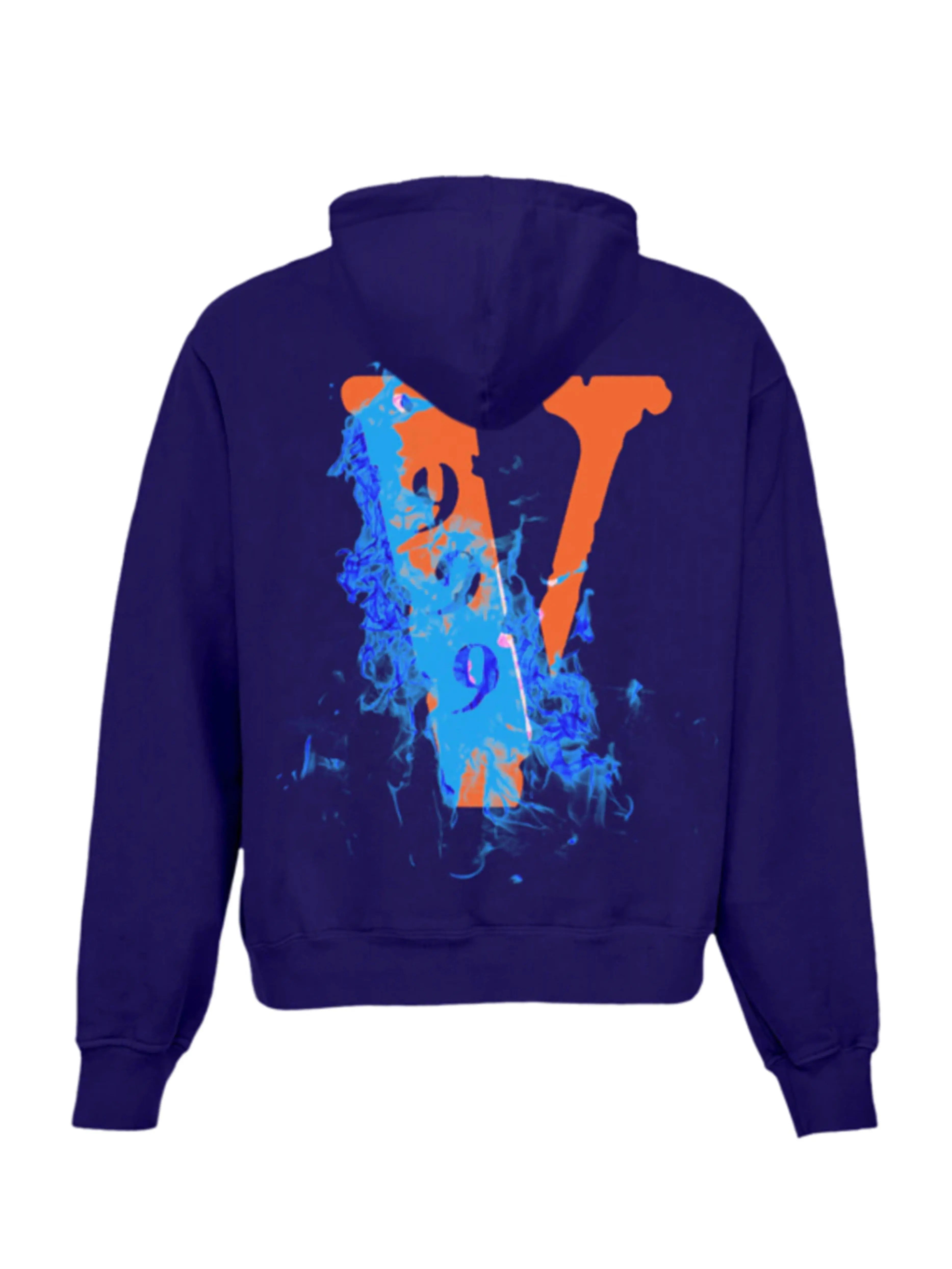 Image of Vlone x Juice Wrld Legends Never Die Hoodie Purple Prior