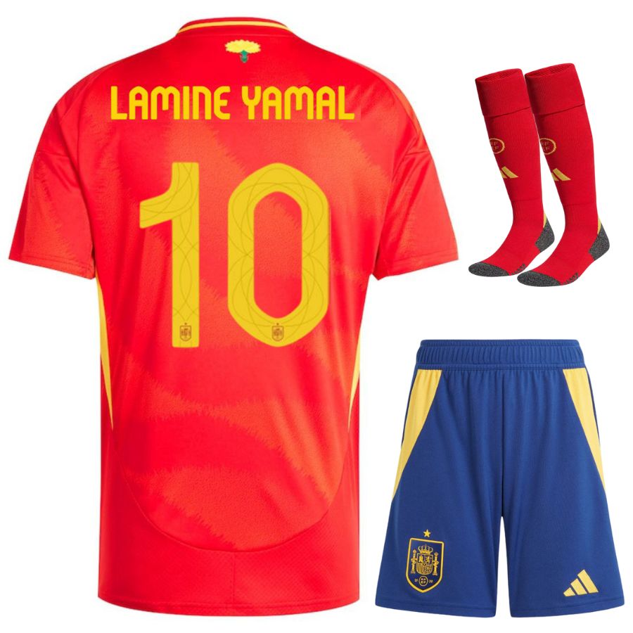 Spain 2024-2025 Kids Kit Football Jersey, Yamal Football Jerseys, Spain Jersey, National Jersey. AXNTS11