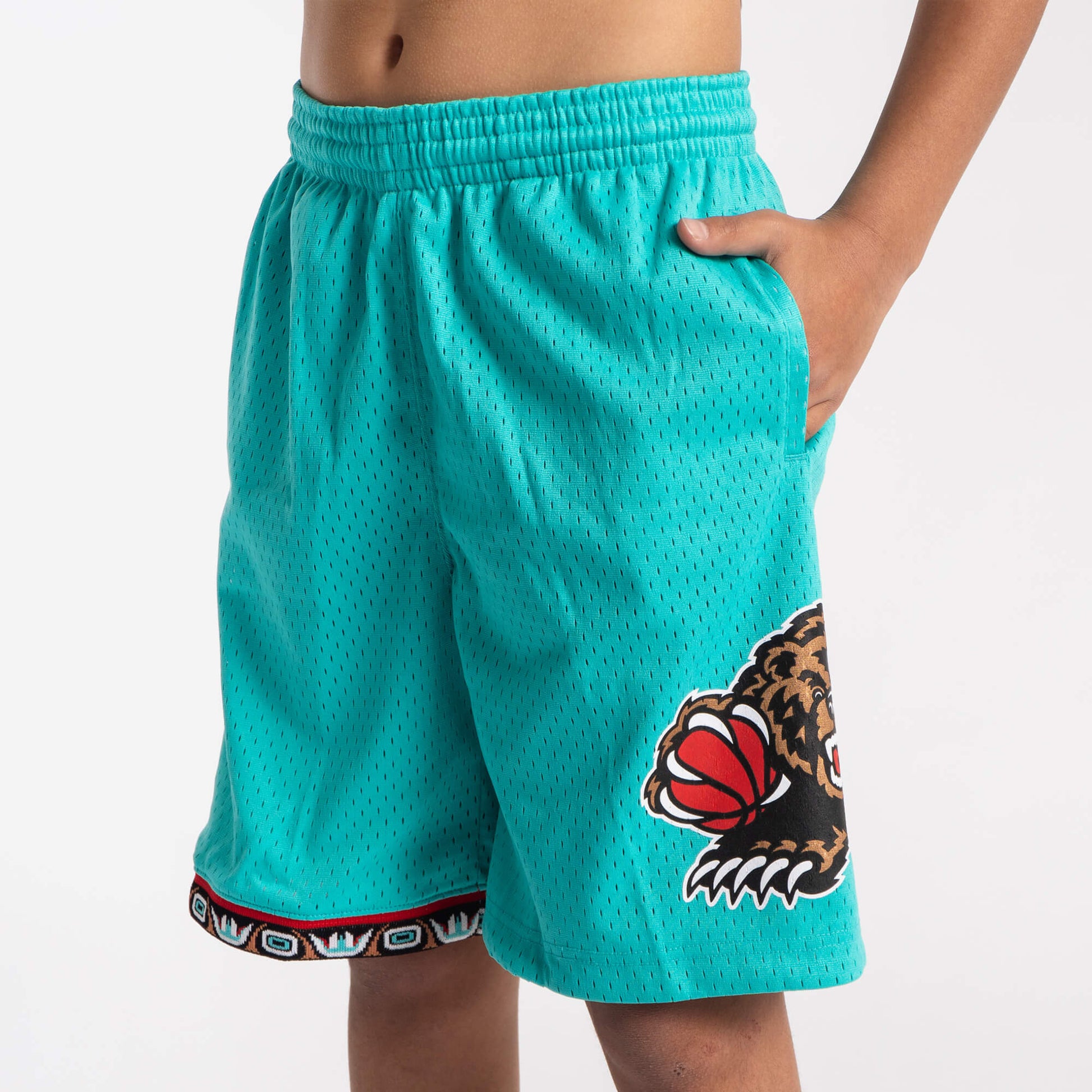 Vancouver Grizzlies Hardwood Classics Throwback Swingman Youth NBA Shorts