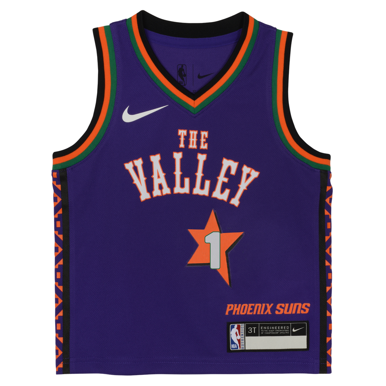 Image of Devin Booker Phoenix Suns 2025 City Edition Boys NBA Jersey