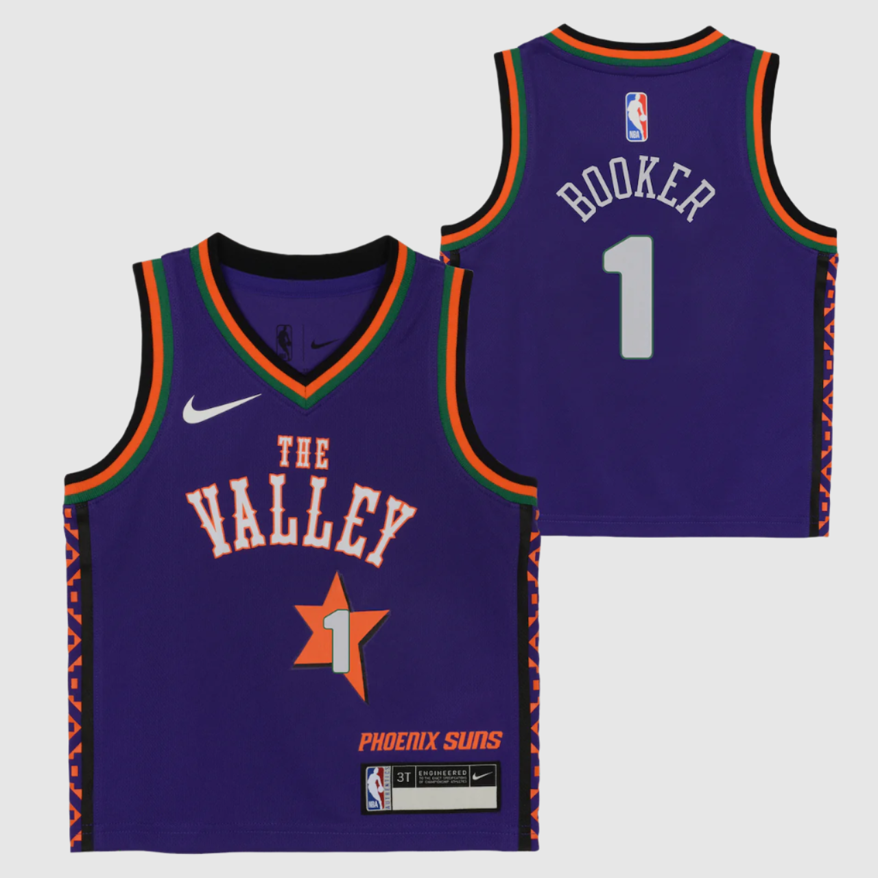 Image of Devin Booker Phoenix Suns 2025 City Edition Boys NBA Jersey